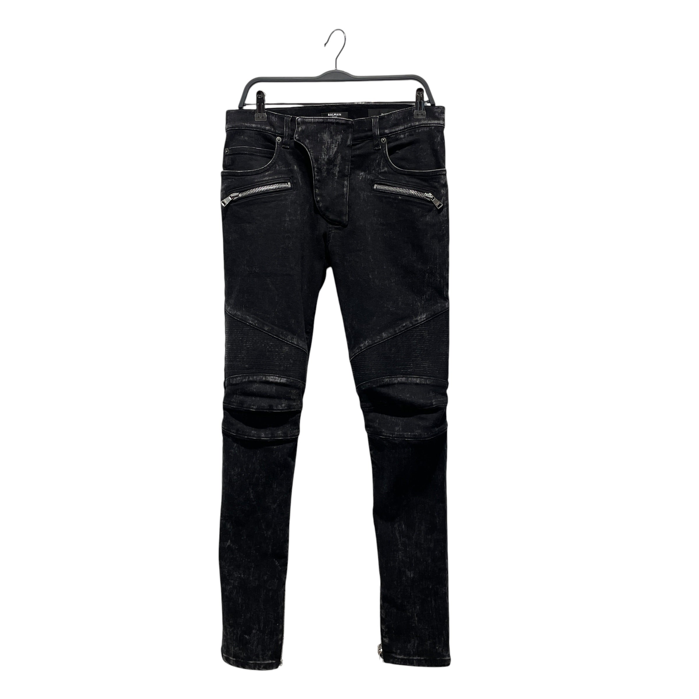 BALMAIN/Pants/32/Cotton/BLK/ view 1