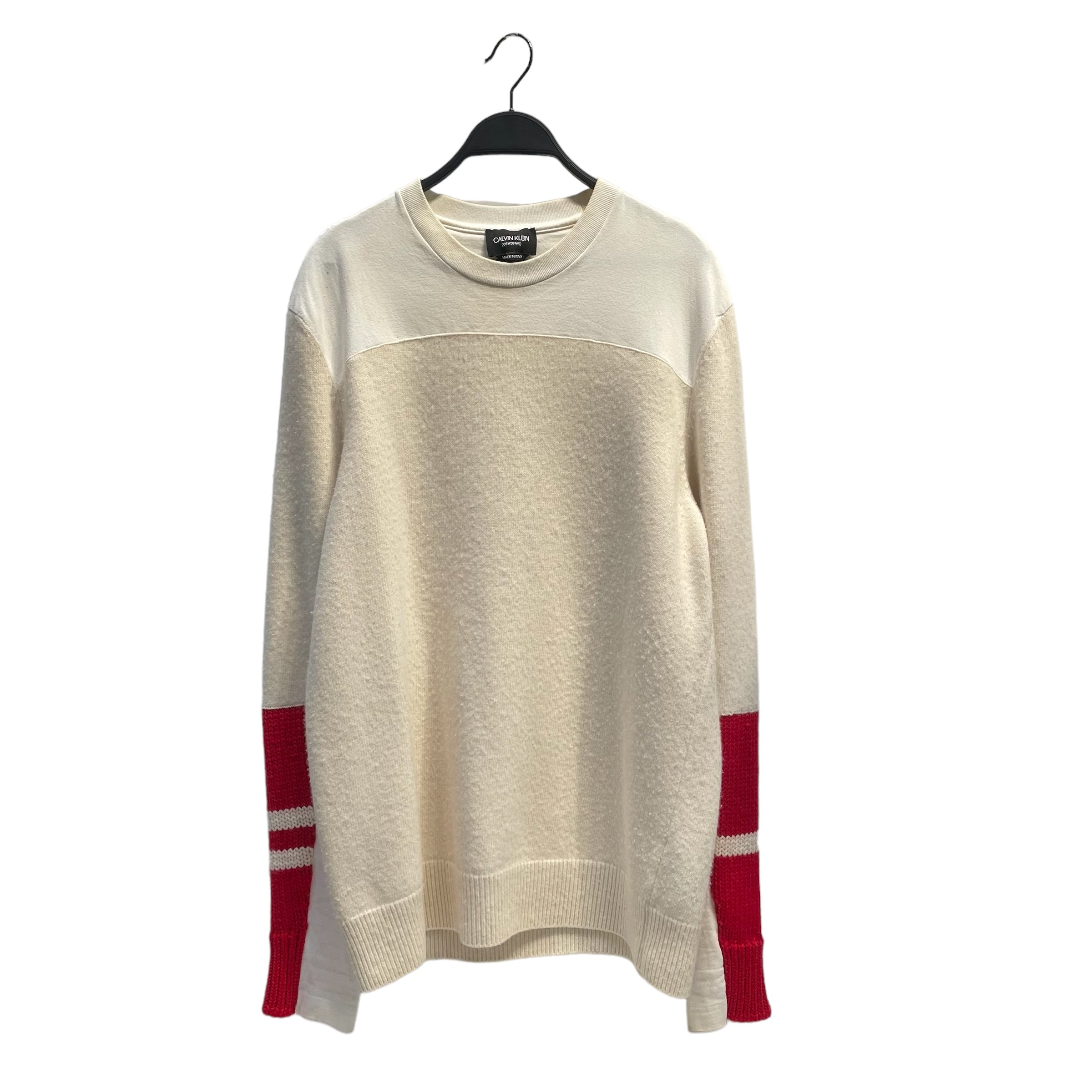 Calvin Klein/RAF SIMONS/Sweater/M/WHT/ view 1