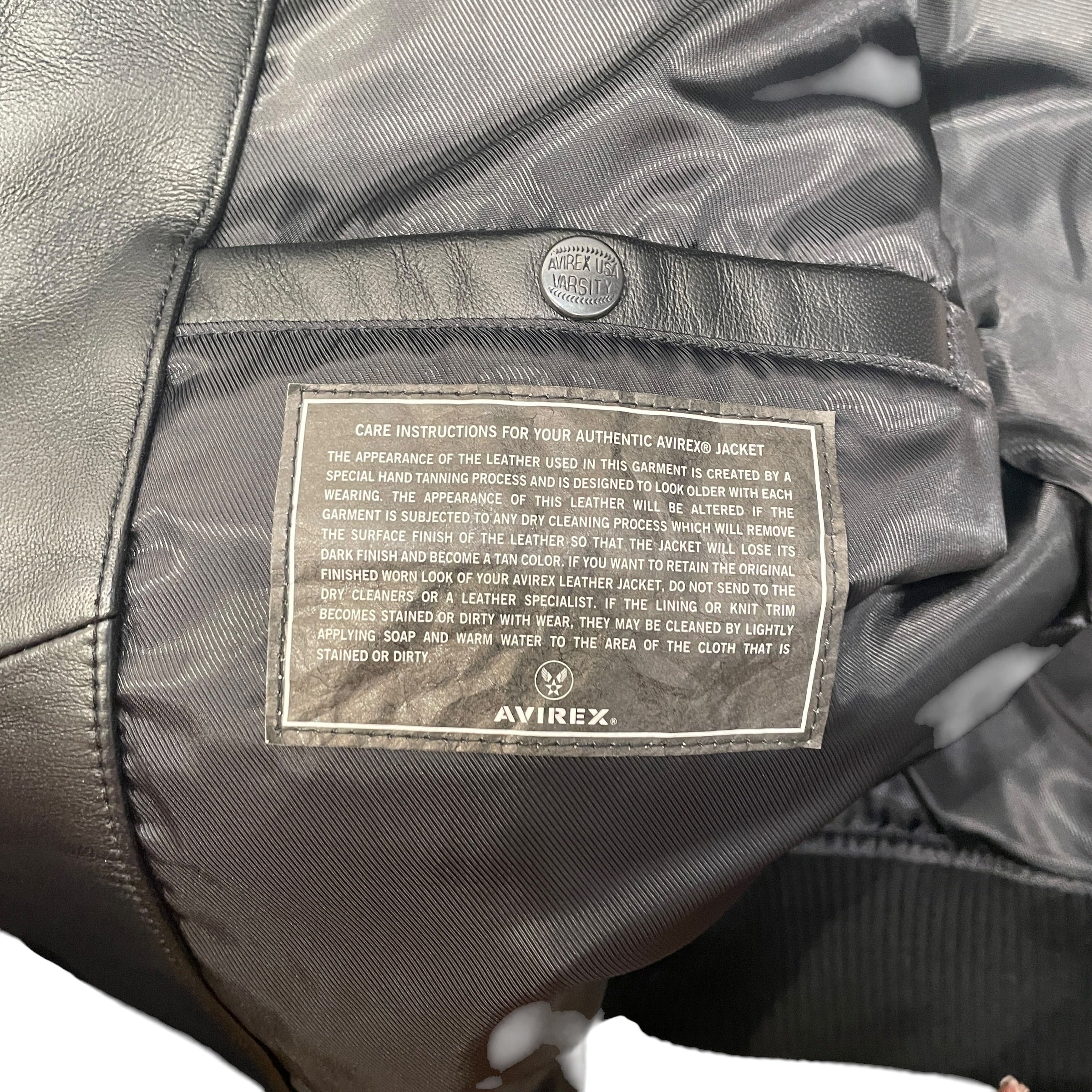 AVIREX/Riders Jkt (S)/L/Leather/BLK/LEGENDS JKT/CROC PATTERN ARM view 5