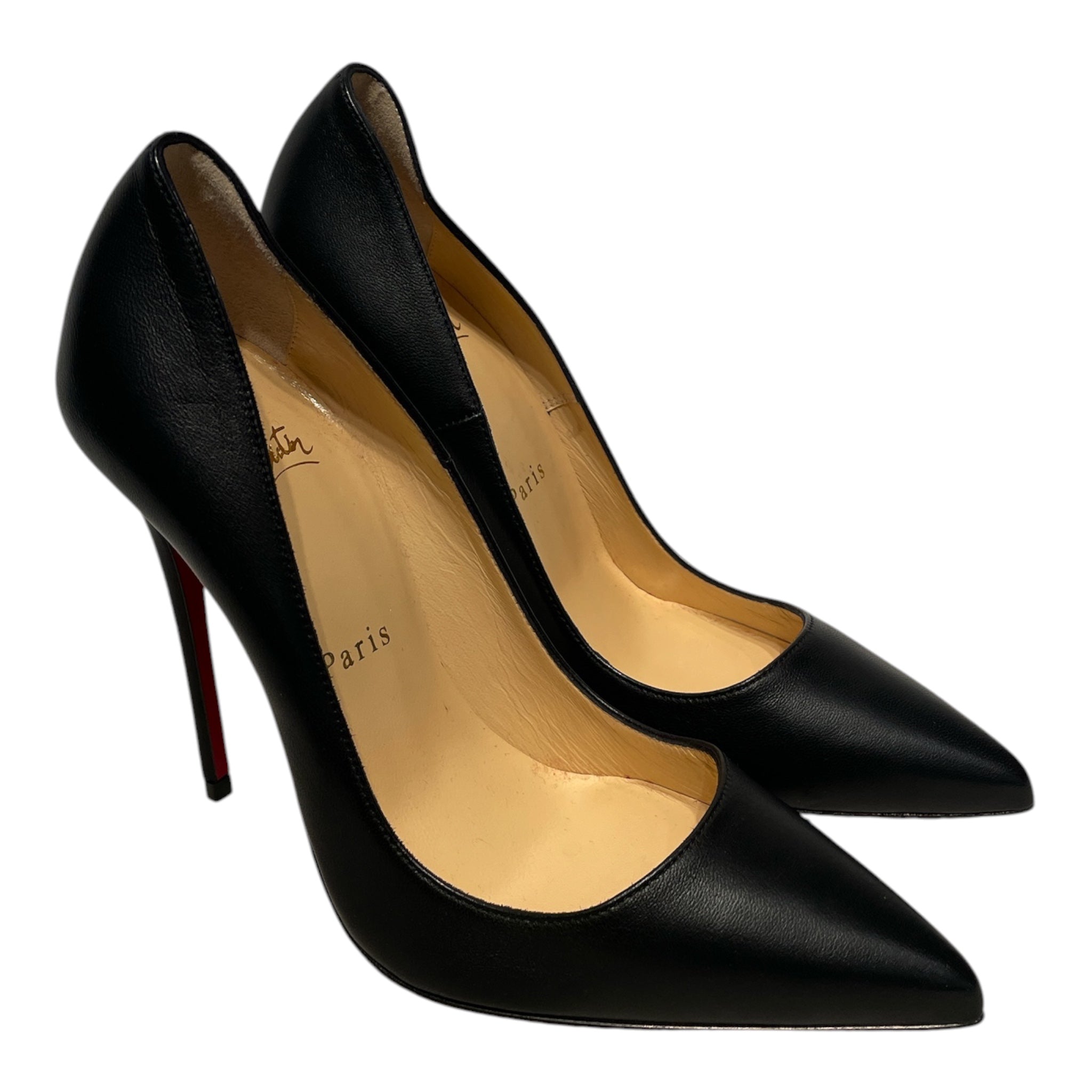 Christian Louboutin/Heels/EU 35.5/Leather/BLK/PIGALLE/RED BOTTOMS view 1