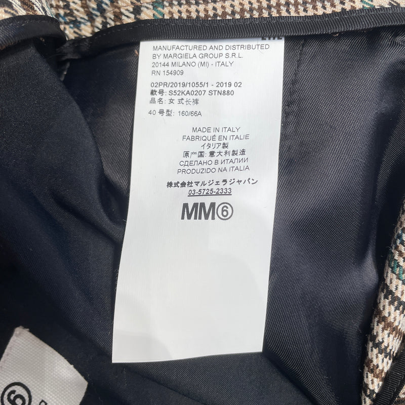 Maison Margiela/Bottoms/40/Plaid/Polyester/MLT/