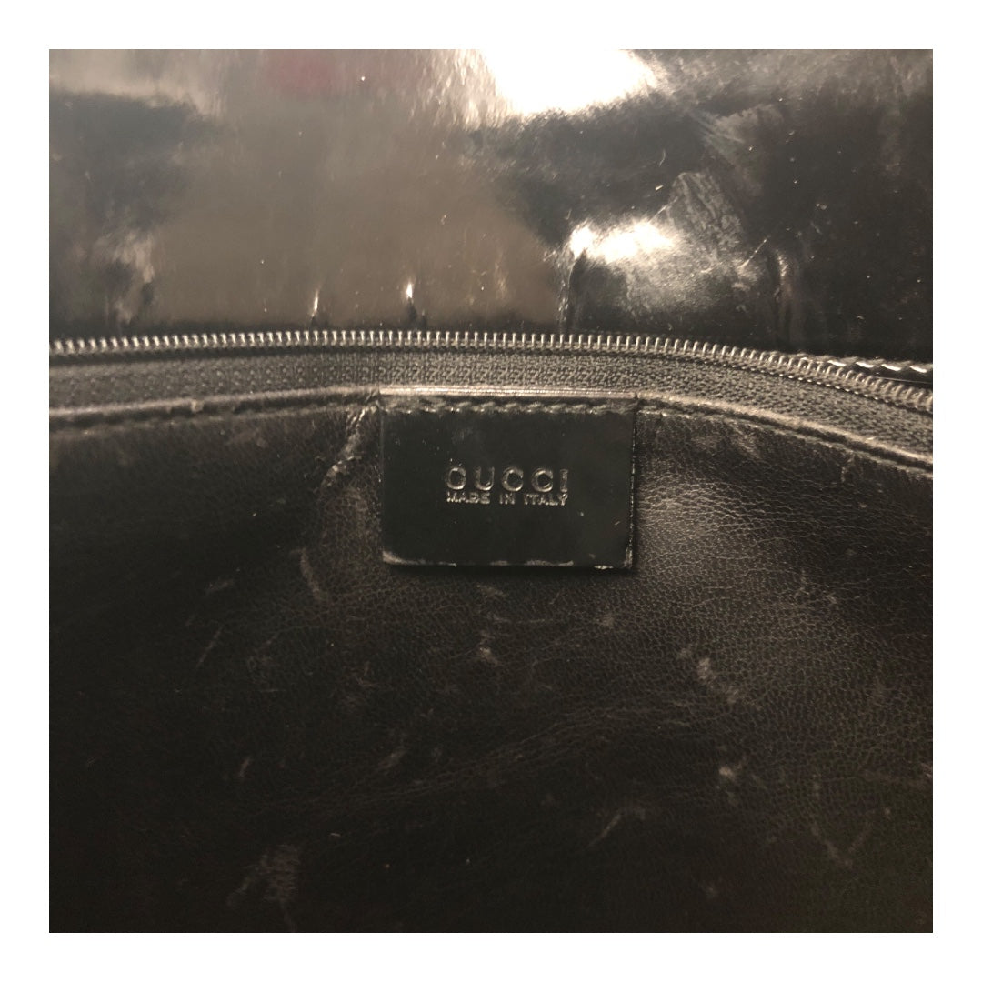 GUCCI/Hand Bag/BLK/PATENT 001-1018-3037 view 5