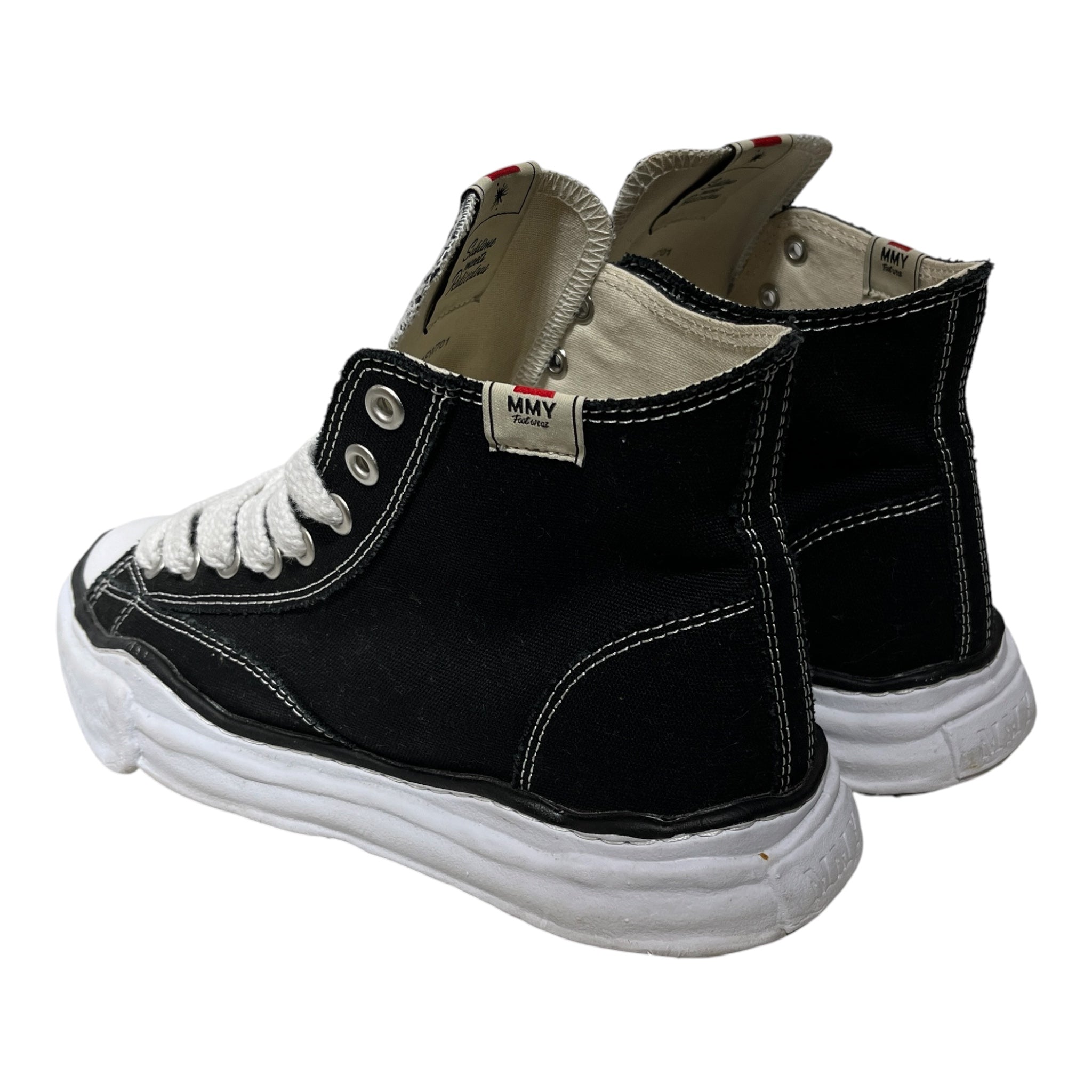 Maison Mihara Yasuhiro/Hi-Sneakers/US 11/Cotton/BLK/Peterson high view 2