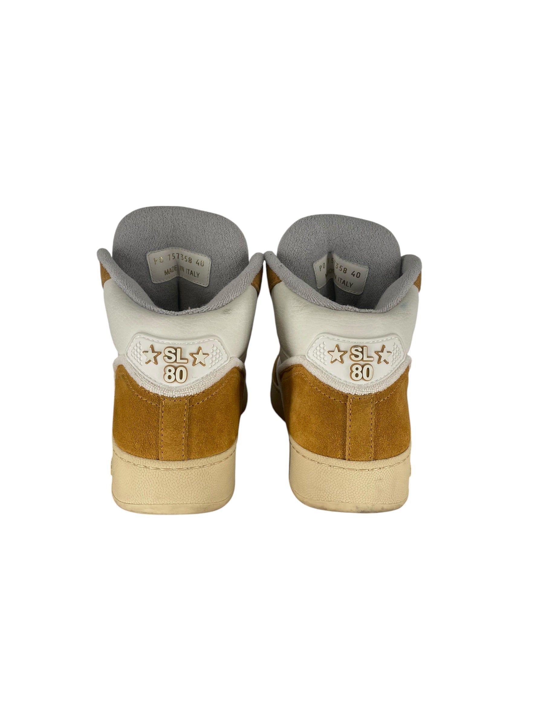 SAINT LAURENT/Hi-Sneakers/EU 40/Leather/WHT/SL/80 SNEAKER - 757358 view 3