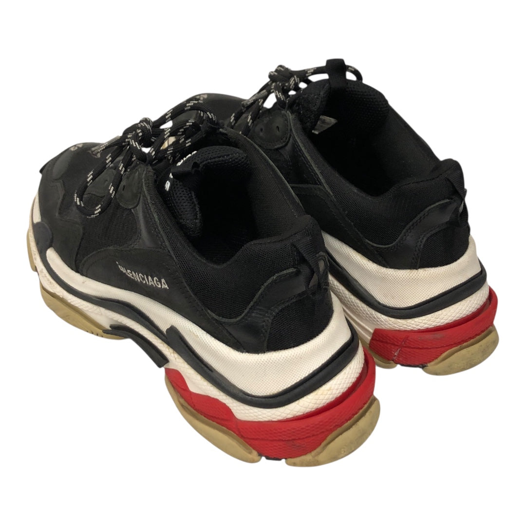 BALENCIAGA/Low-Sneakers/EU 42/BLK/Triple S Black and Red view 2