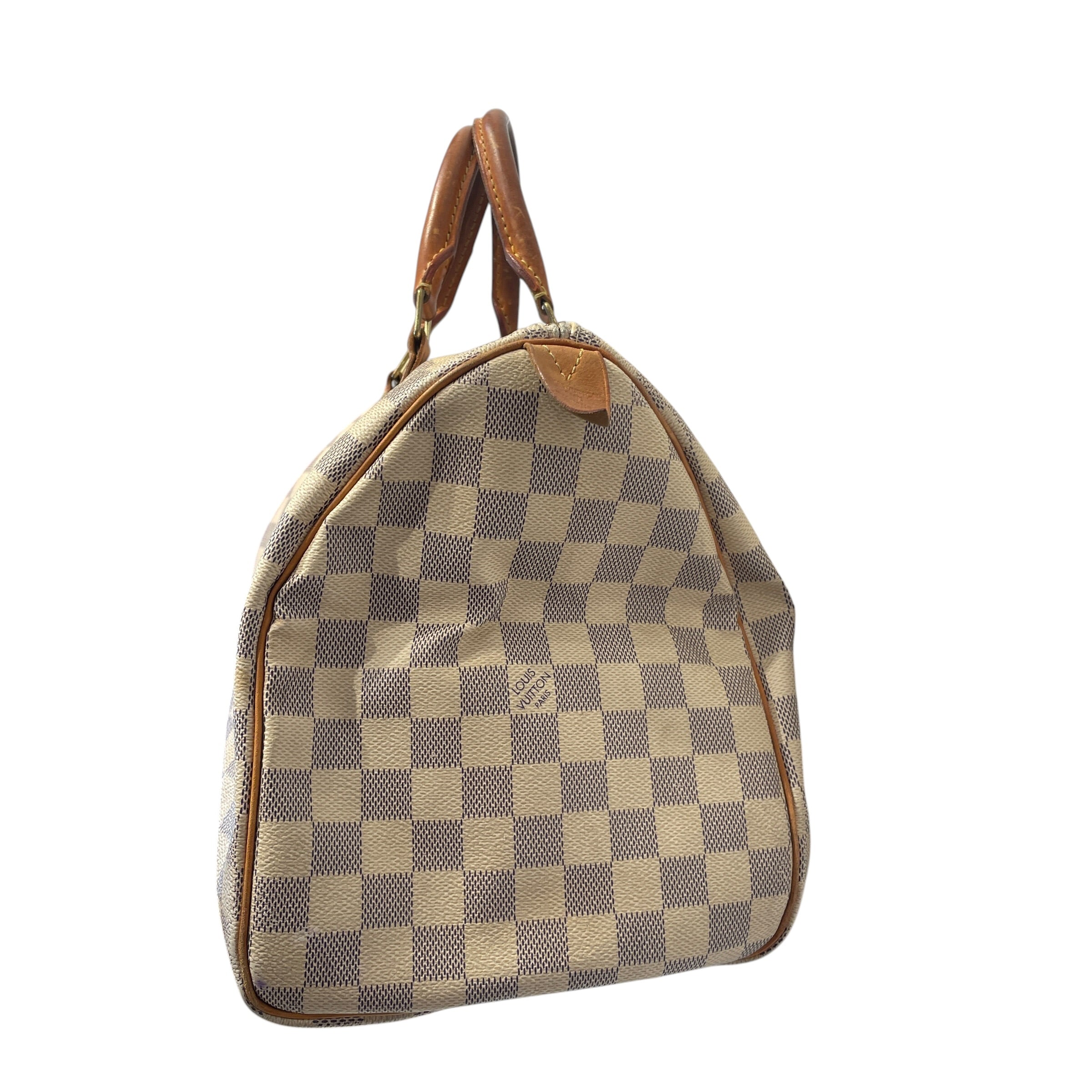 LOUIS VUITTON/Bag/Hombre Check/Leather/CRM/DAMIER AZUR SPEEDY 30 view 6
