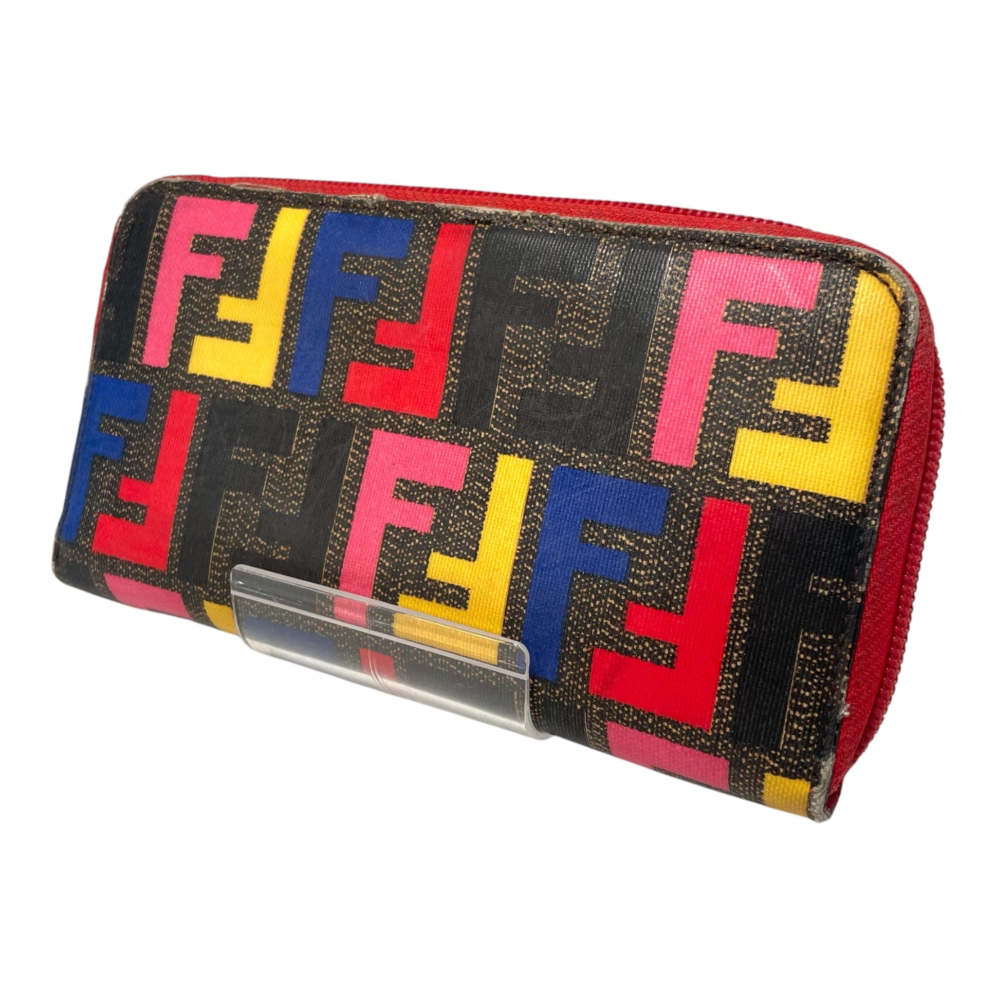 FENDI/Long Wallet/Monogram/Leather/MLT/BLU, RED,YEL,PNK view 1