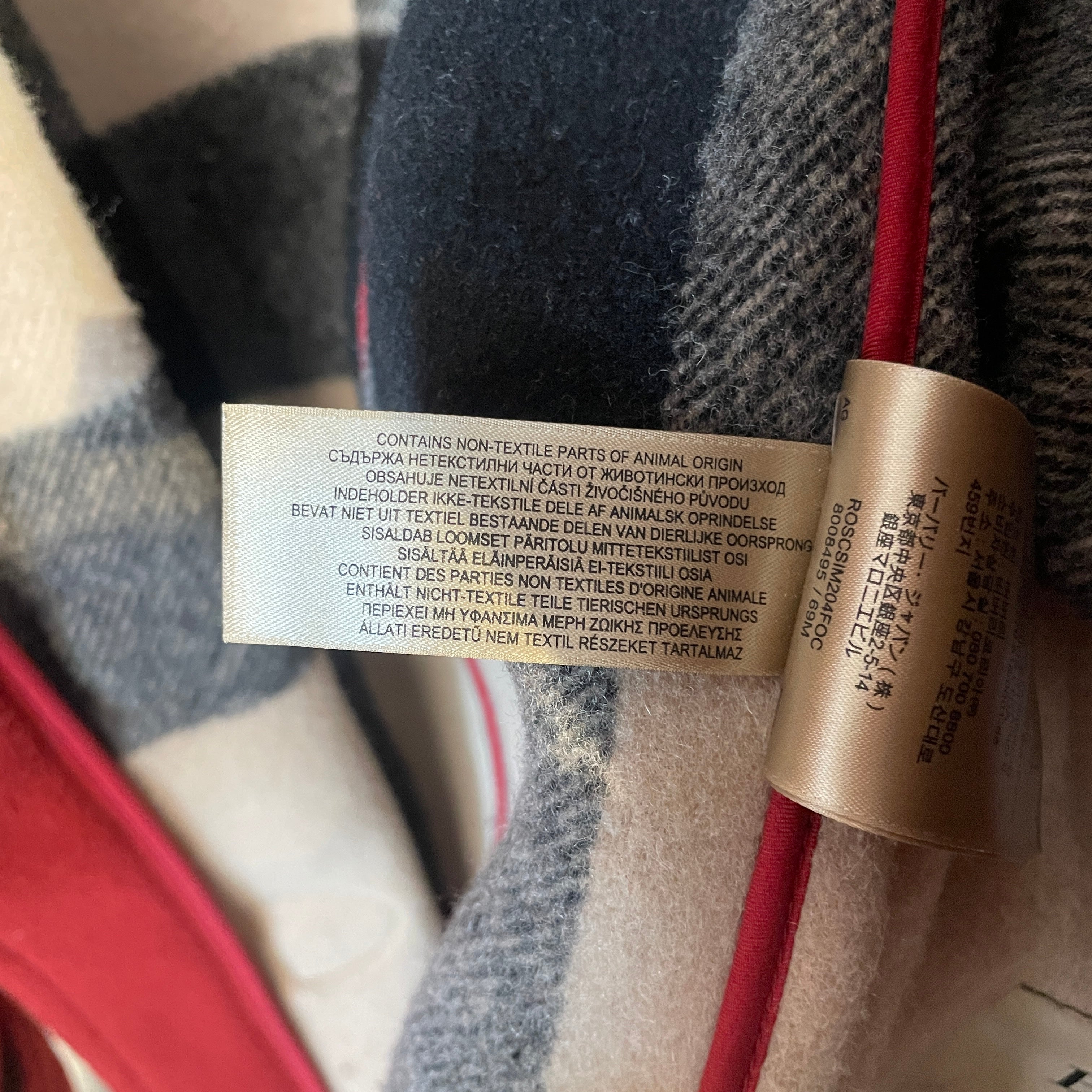 BURBERRY LONDON/Duffle Coat/48/Wool/RED/FINSDALE/HORN CLOSURE view 5