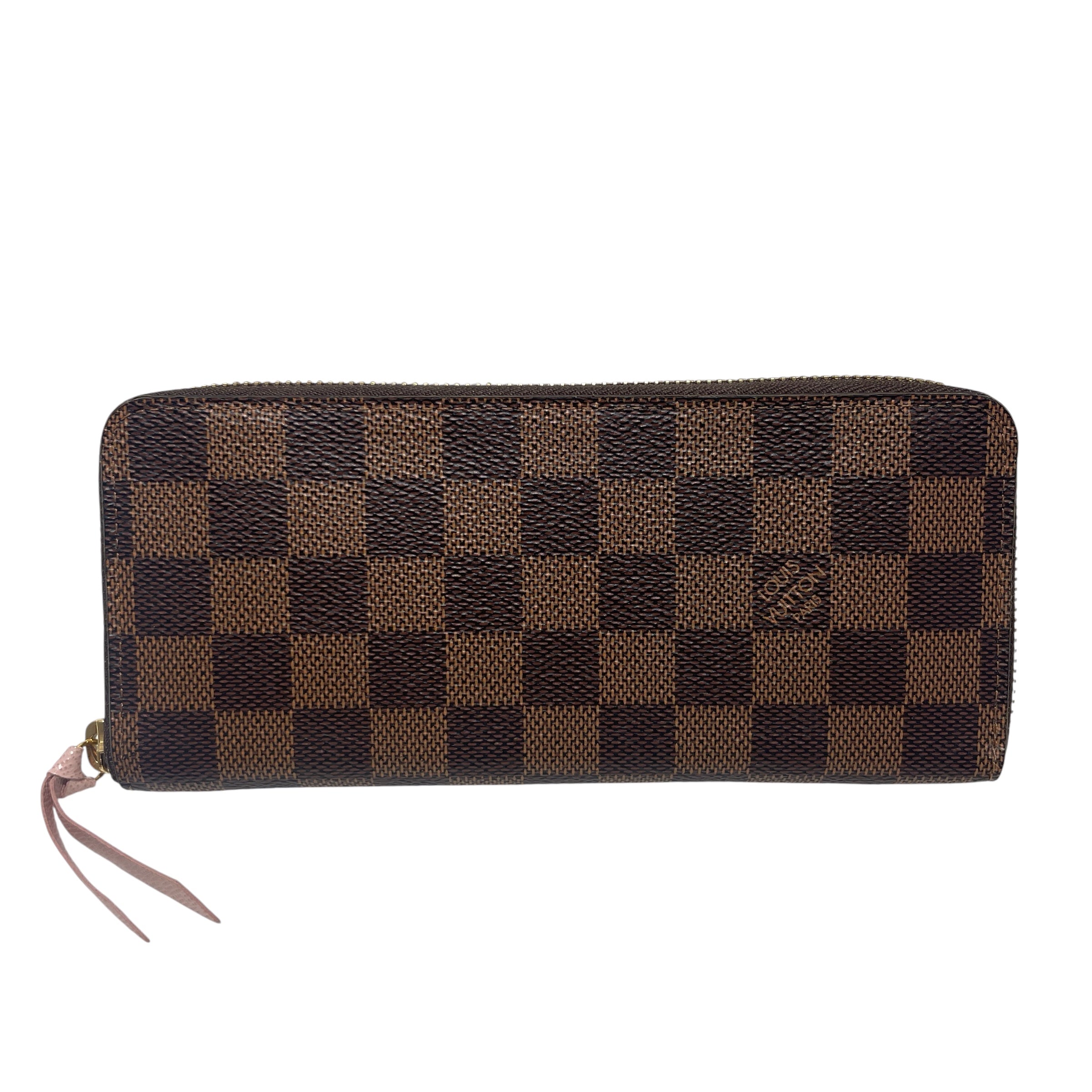 LOUIS VUITTON/Long Wallet/Plaid/BRW/DAMIER EBENE CLEMENCE view 1