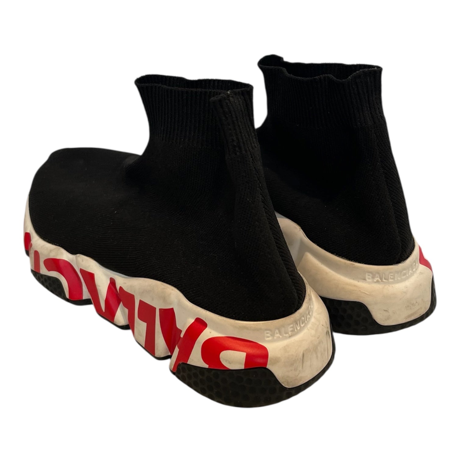 BALENCIAGA/Hi-Sneakers/EU 36/Nylon/BLK/balenciaga w/ red sole logo view 2