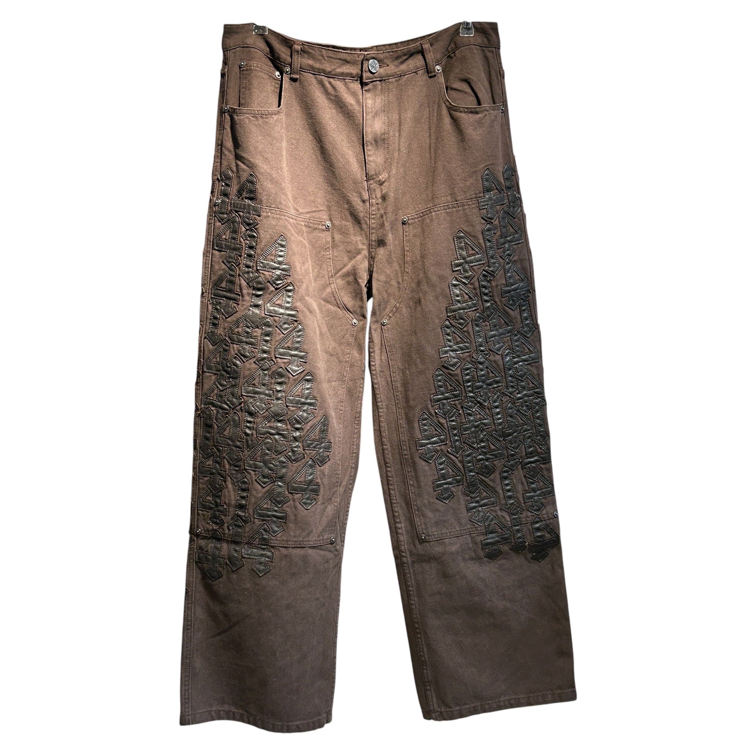 Vale Forever/Pants/32/Denim/BRW/CHARLIE PANTS 14 PATCHES view 1