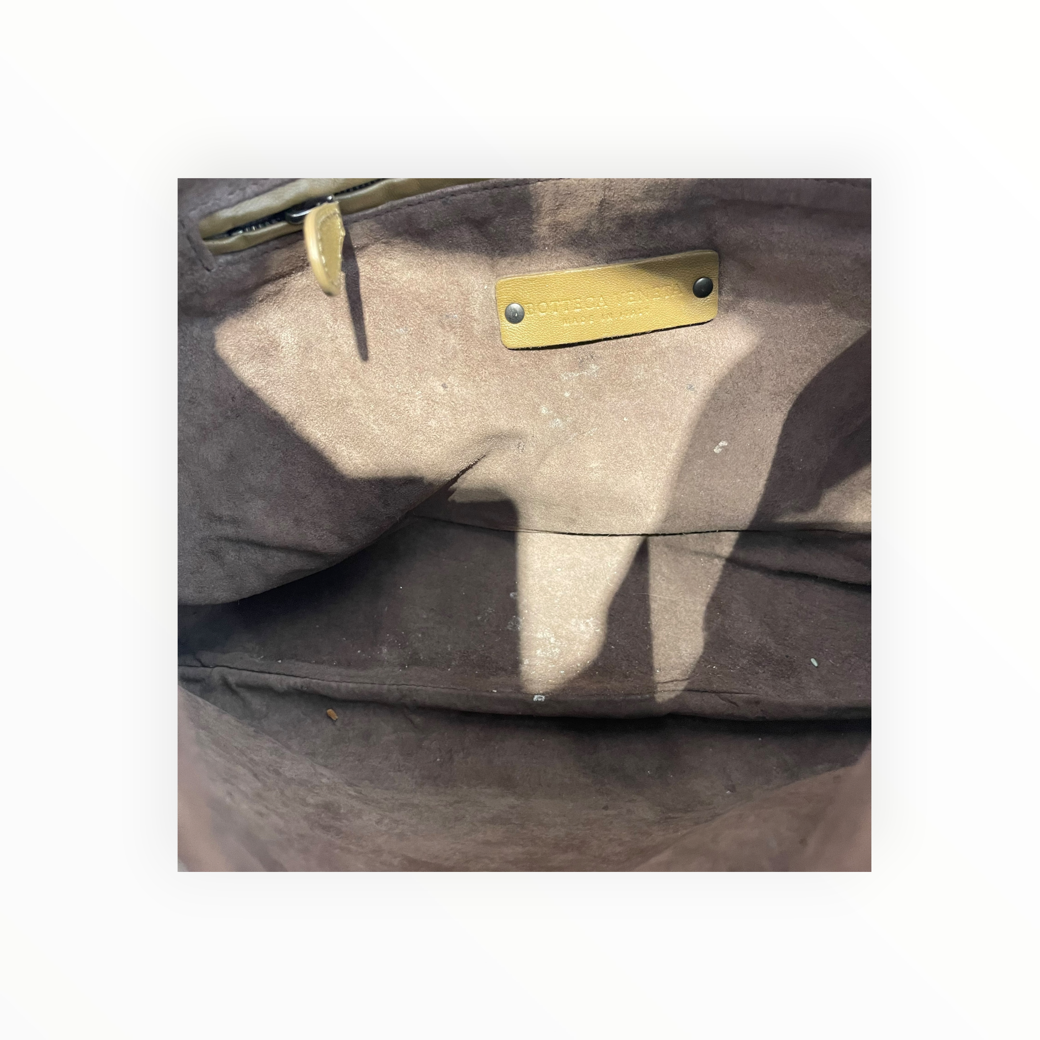 BOTTEGA VENETA/Hand Bag/Leather/KHK/Intrecciato Veneta Hobo view 6