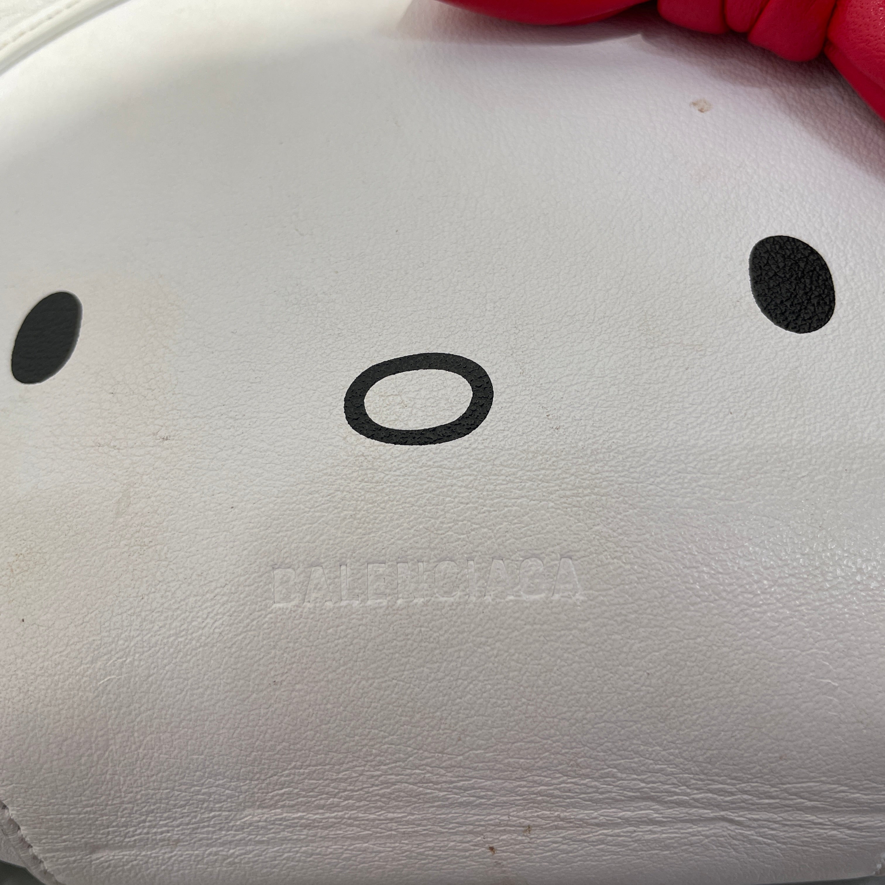 BALENCIAGA/Cross Body Bag/Leather/WHT/Kello Kitty white bag view 6