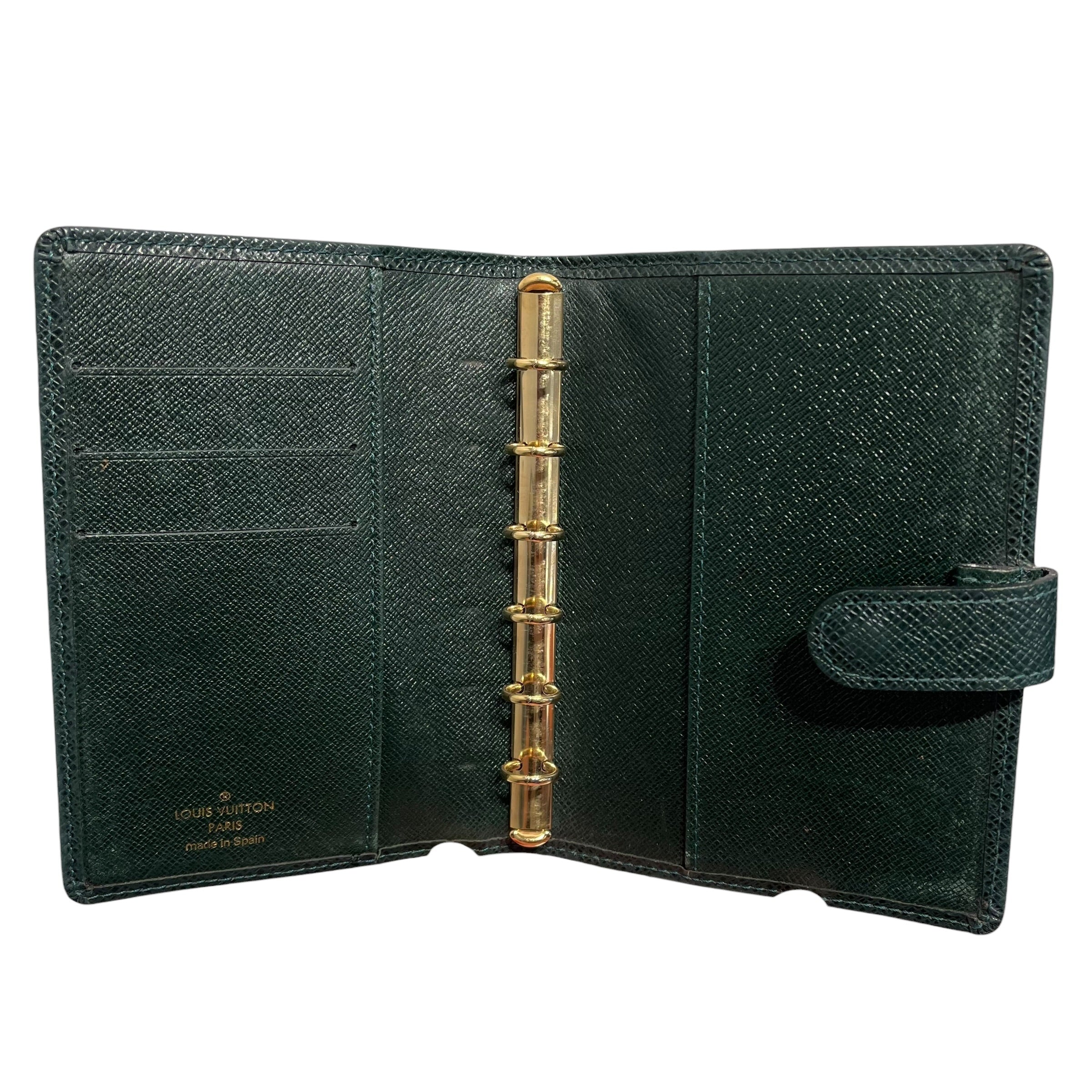 LOUIS VUITTON/Wallet/Leather/GRN/angenda view 4