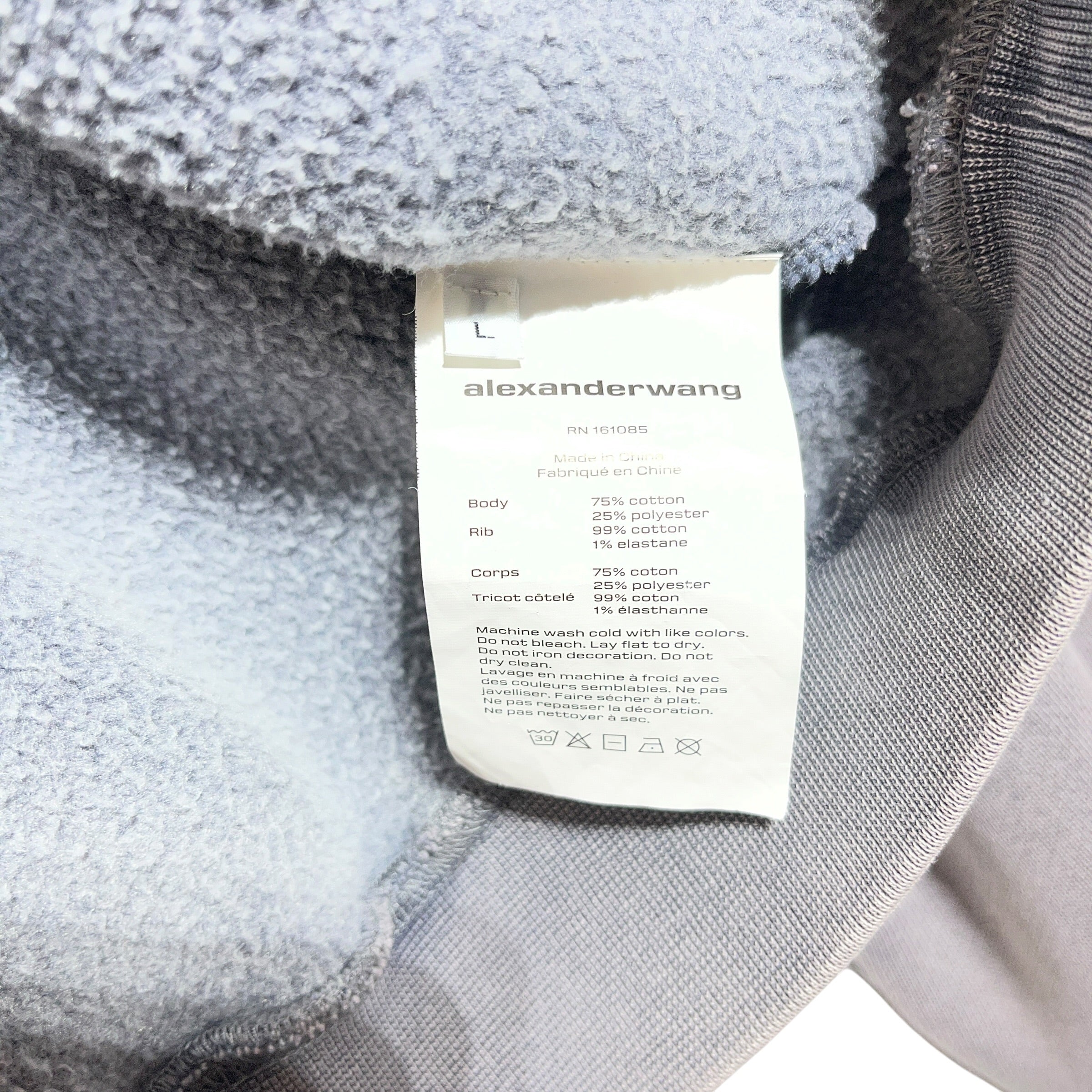Alexander Wang/Sweater/L/Cotton/PPL/Embossed Logo view 4