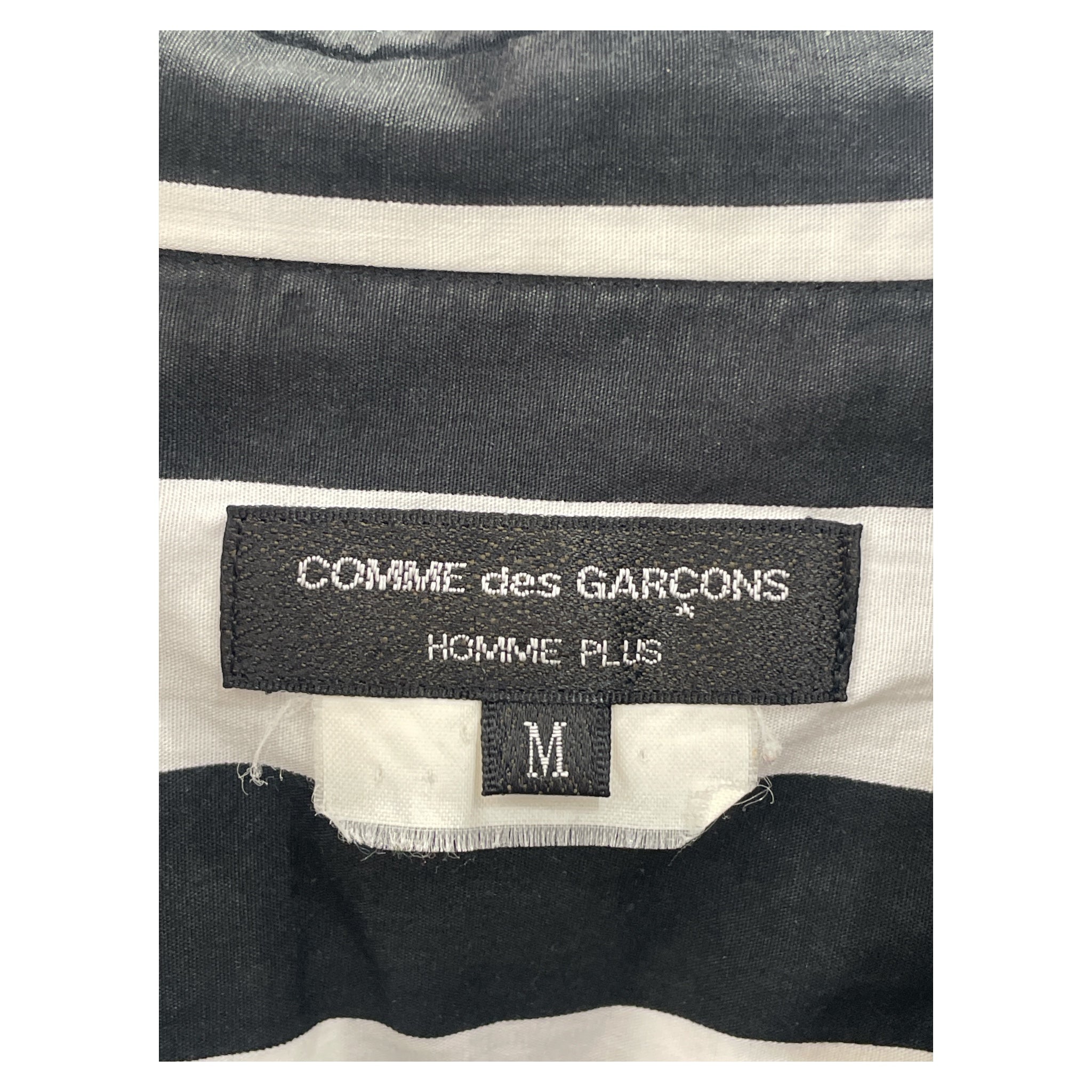 COMME des GARCONS HOMME PLUS/LS Shirt/M/Cotton/WHT/Stripe/STRIPE SHIRT/ view 3