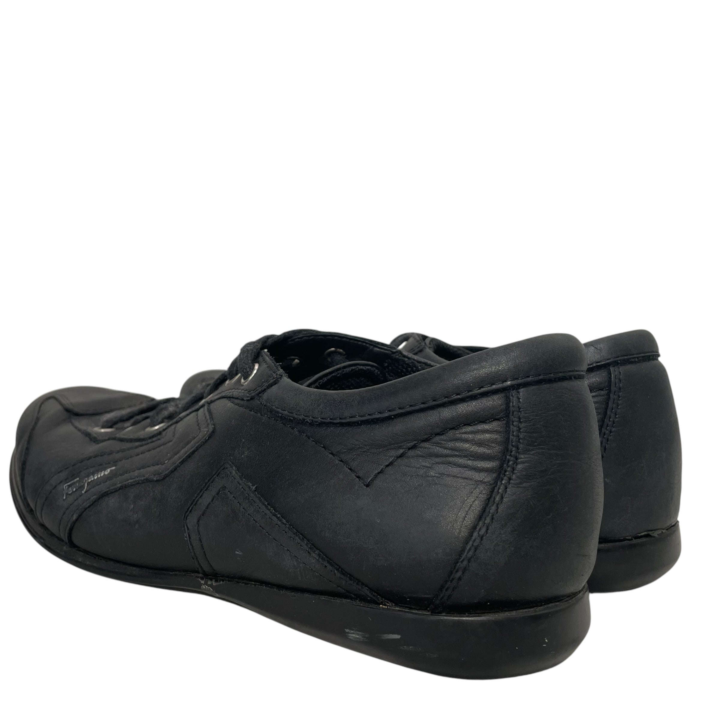 Salvatore Ferragamo/Low-Sneakers/US 8.5/Leather/BLK/ view 2