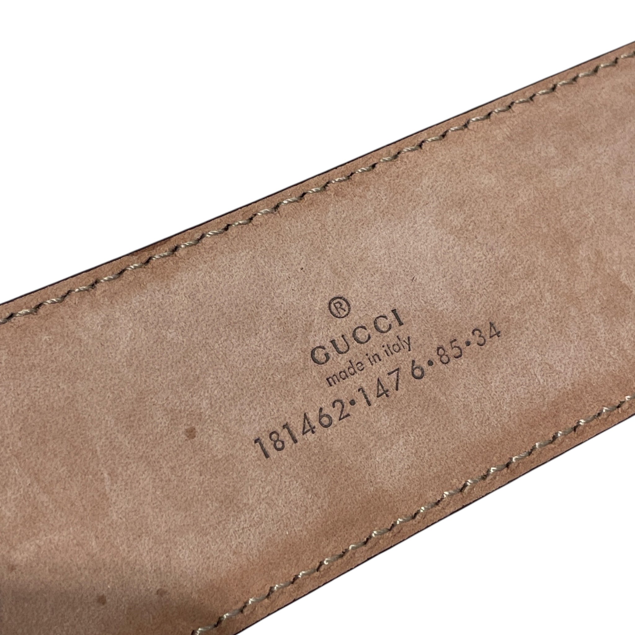 GUCCI/Belt/Monogram/Leather/GLD/Bronze Metallic Supreme Belt view 3