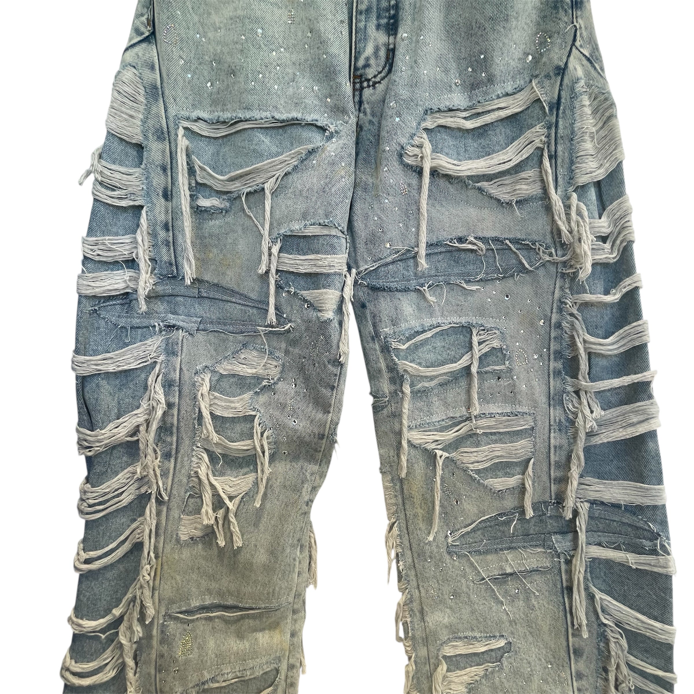 WHO DECIDES WAR/Pants/30/Denim/BLU/SPARKLE EXPOSURE DENIM view 3
