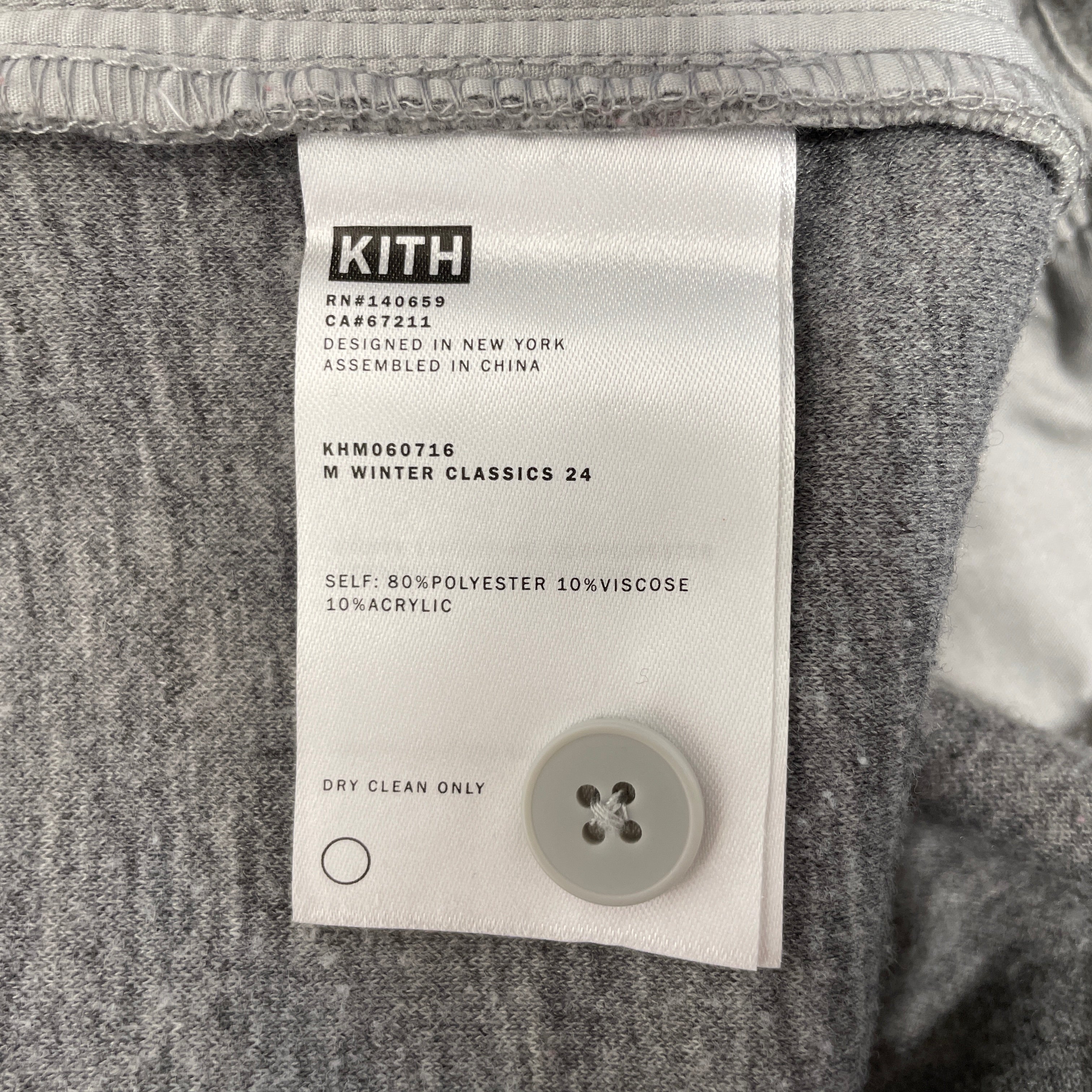 KITH/Pants/L/Polyester/GRY/Wool-like view 4