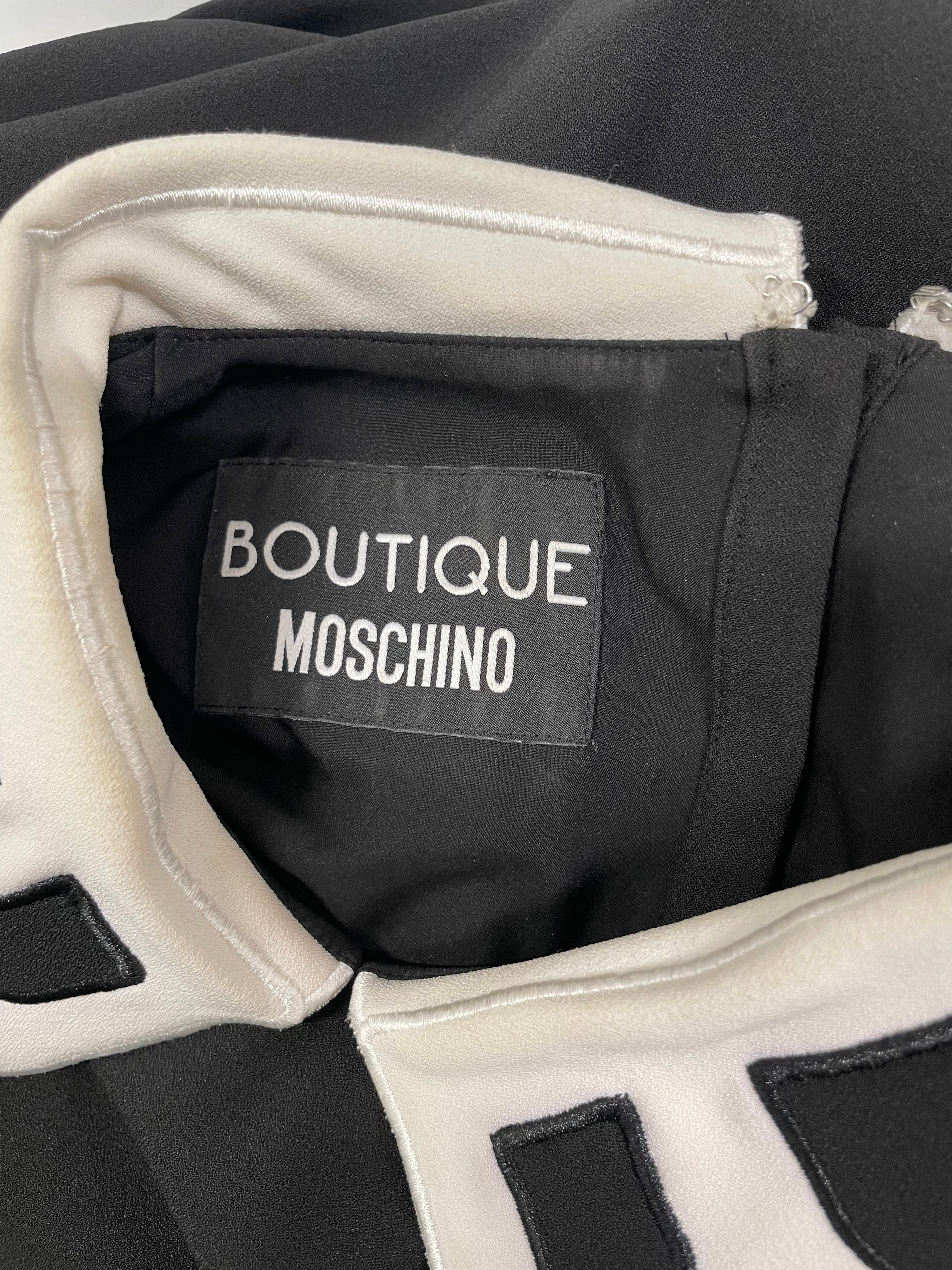 MOSCHINO/SS Dress/Cotton/BLK/ view 3