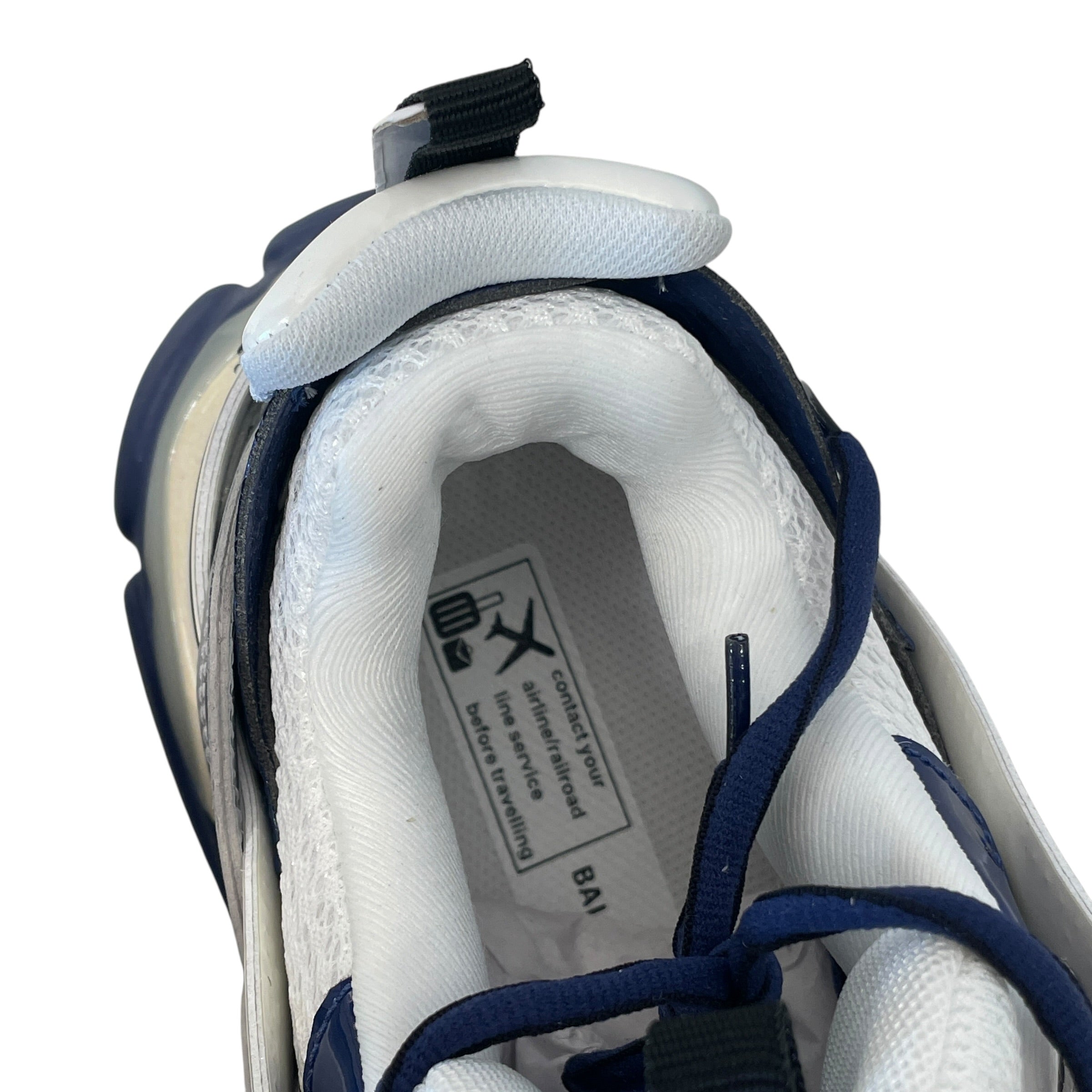 BALENCIAGA/Low-Sneakers/US 6/NVY/TRACK SNEAKER METALLIC SILVER view 4