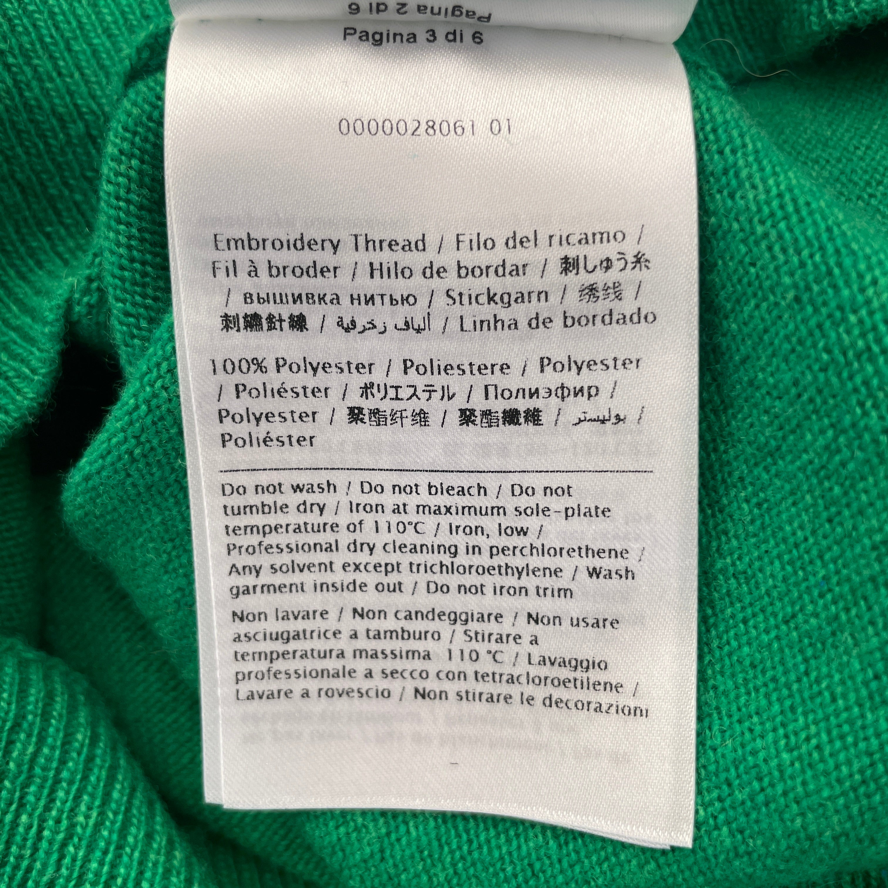 VALENTINO/Sweater/XL/Graphic/Cashmere/GRN/always view 3