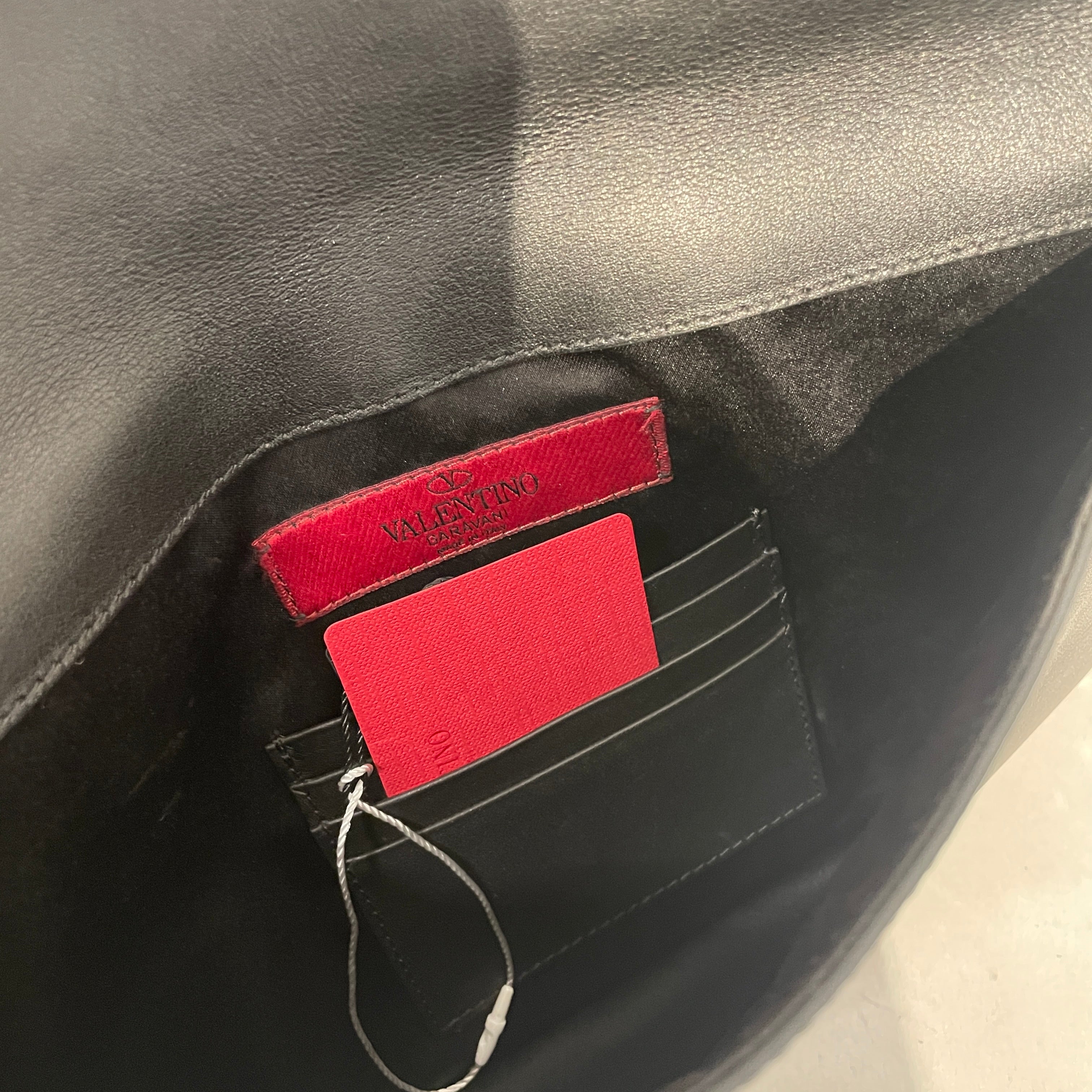 VALENTINO/Clutch Bag/Leather/BLK/KQBRQ9W view 5