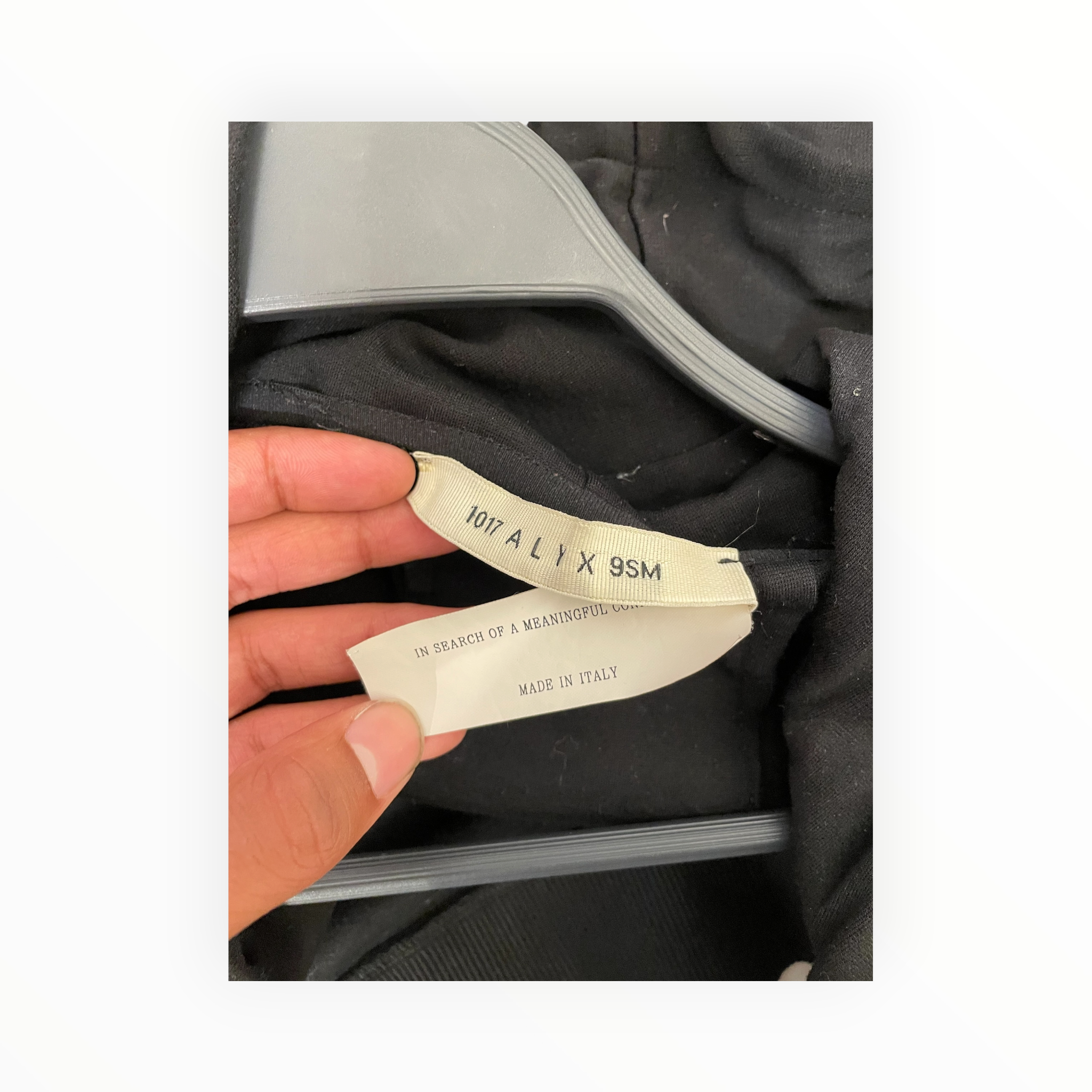 1017 ALYX 9SM(ALYX)/Zip Up Hoodie/L/Cotton/BLK/ view 3
