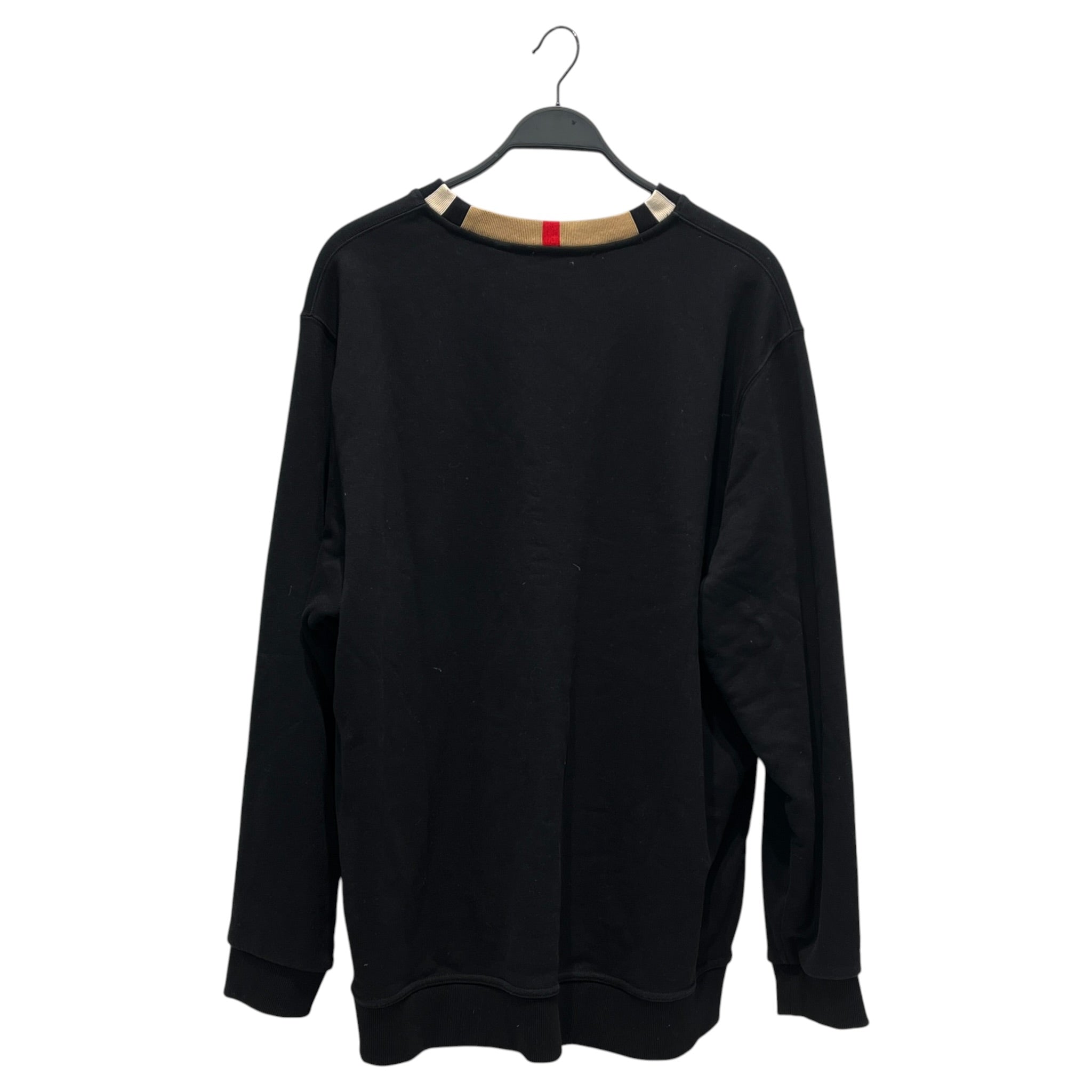 BURBERRY LONDON/Sweatshirt/XXL/Border/Cotton/BLK/NOVA CHECK COLLAR/RED SCRIPT view 2