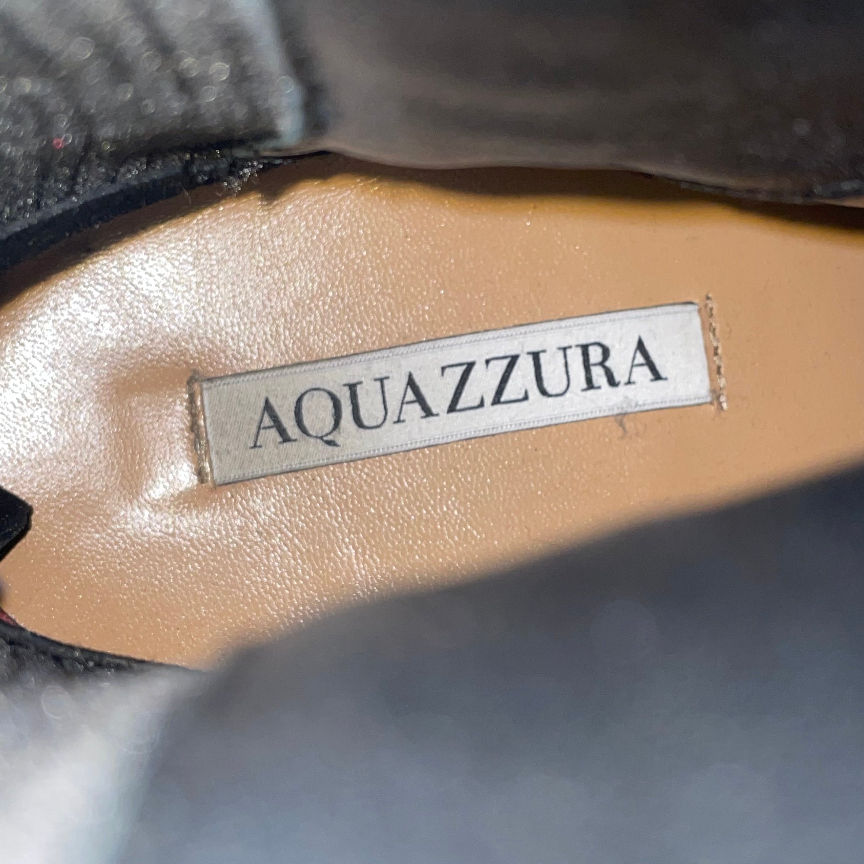 AQUAZZURA/Boots/US 6/Acrylic/BLK/ view 3