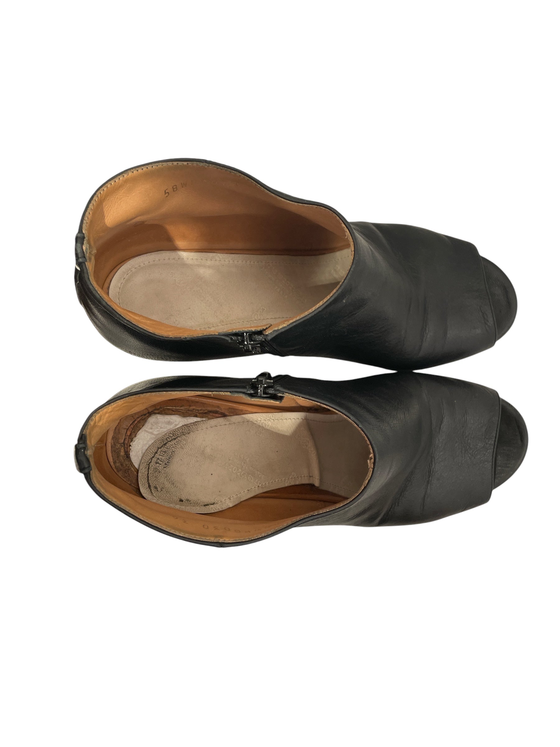 Maison Margiela/Heels/EU 36/Leather/BLK/Open-Toe/PEEP TOE view 3
