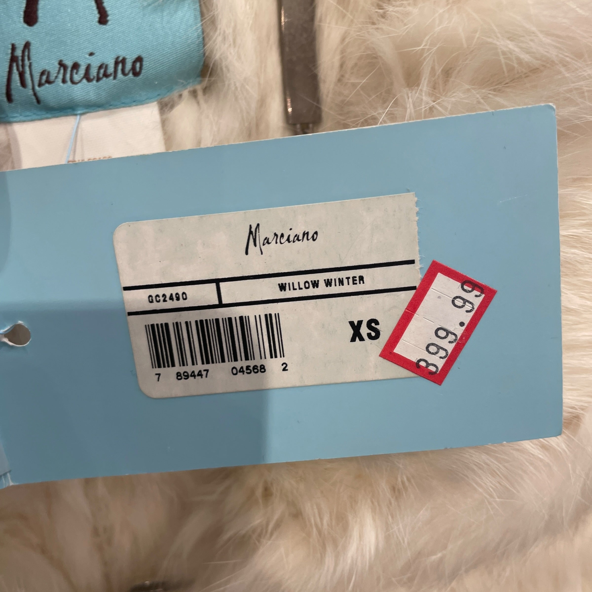 MARCIANO/Coat/XS/Fur/CRM/CRYSTAL CLOSURE FUR COAT view 5