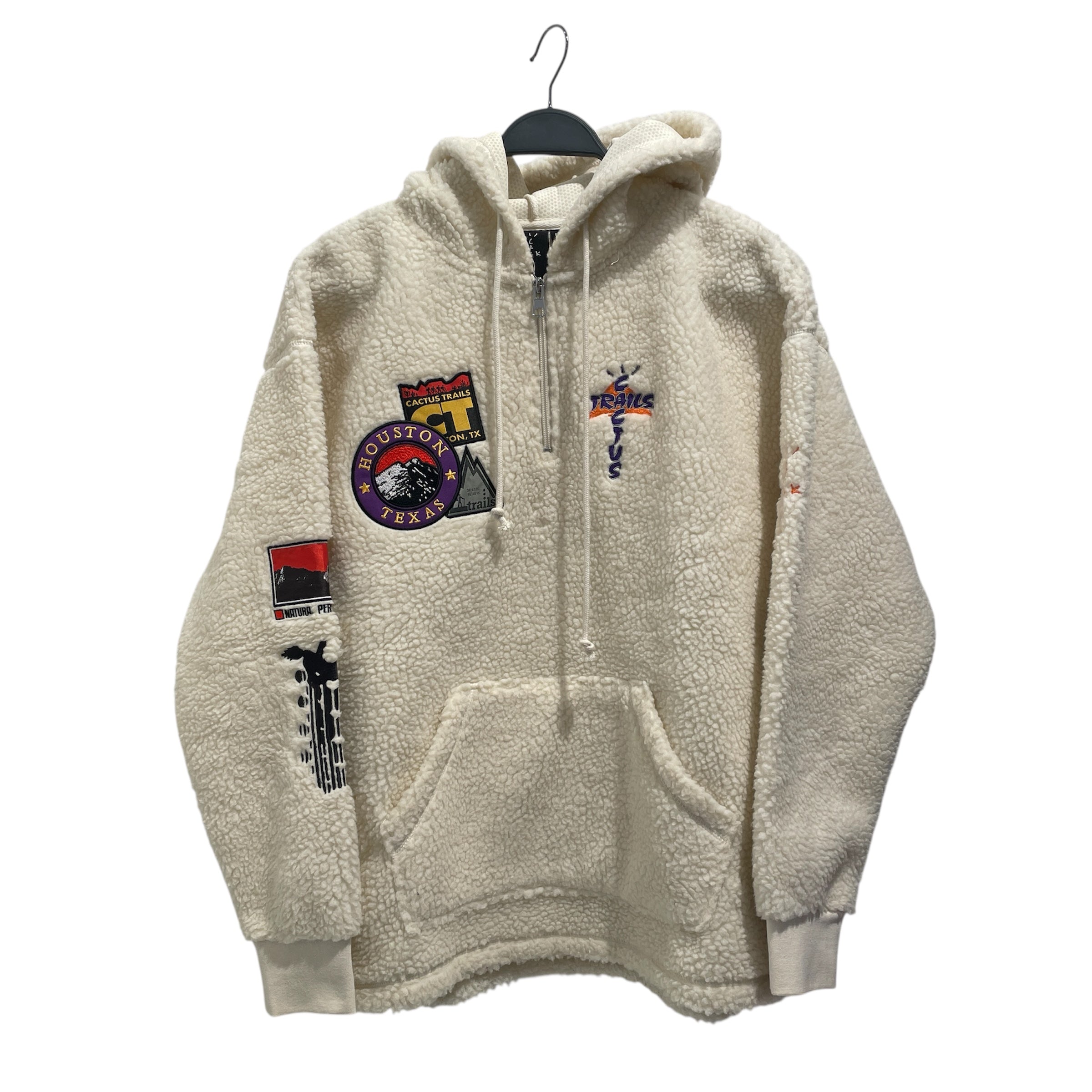 CACTUS JACK/Fleece Jkt/M/Polyester/CRM/Trails Sherpa Quarter Zip view 1