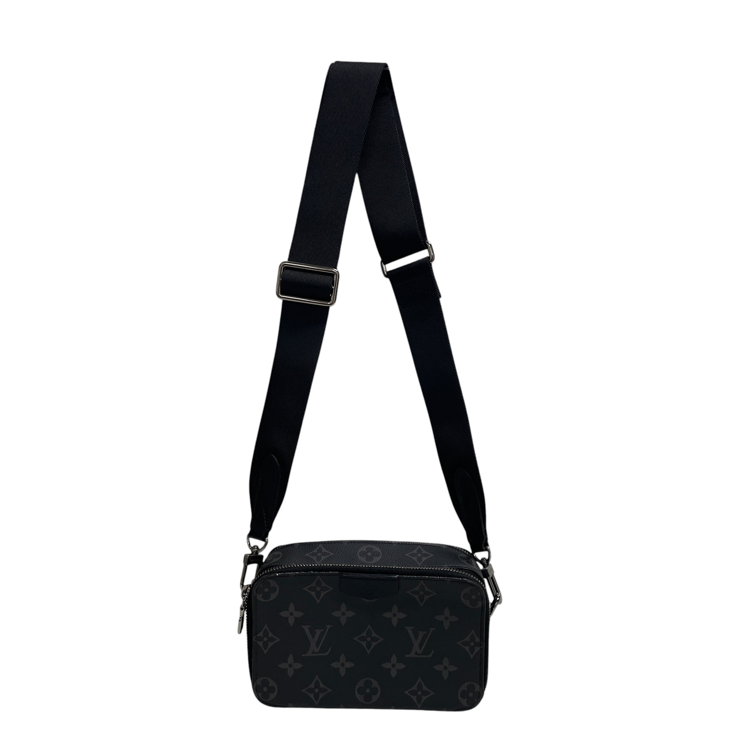 LOUIS VUITTON/Cross Body Bag/Monogram/Leather/BLK/22XYB96/MONO ECLIPSE ALPHA view 1