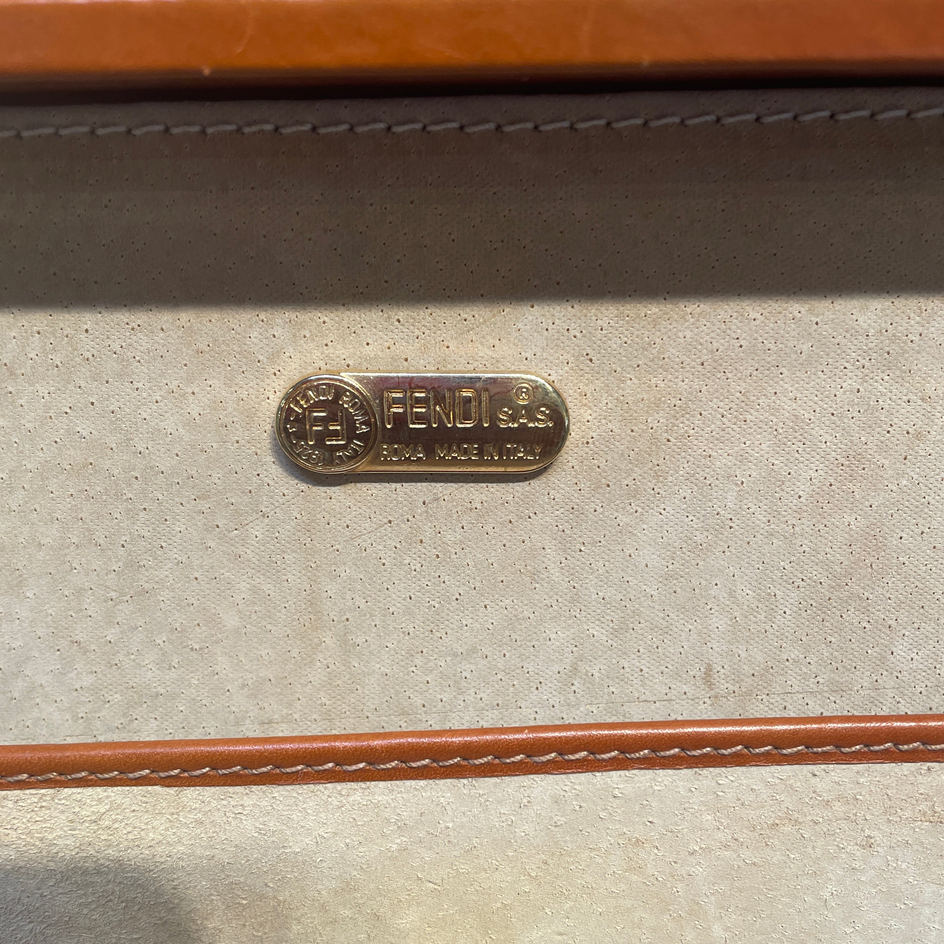 FENDI/Briefcase/Monogram/Leather/BRD/vintage zucca monogram view 3