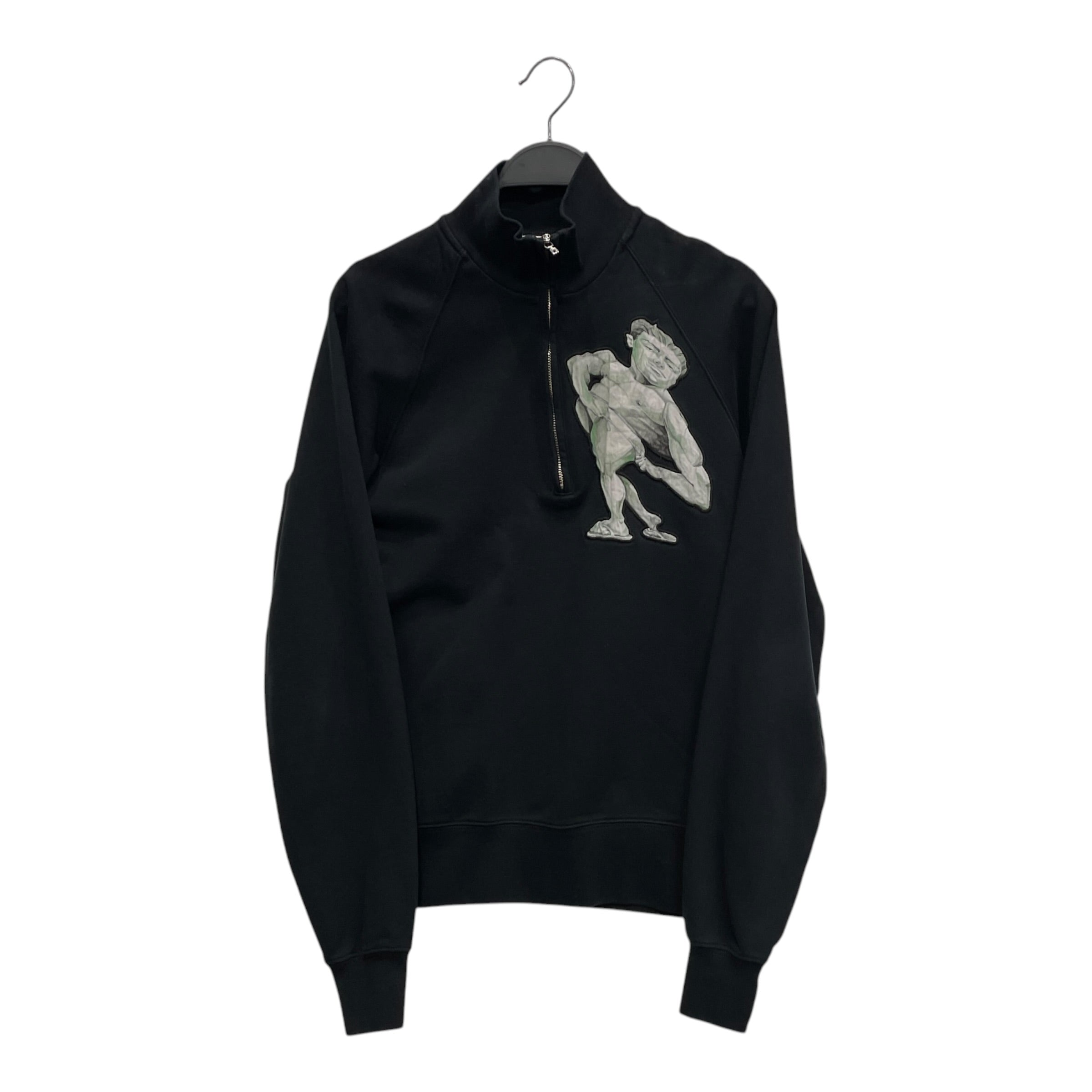 JW ANDERSON(J.W.ANDERSON)/Zip Up Hoodie/XS/Graphic/Cotton/BLK/BODYBUILDER GRAPHIC view 1