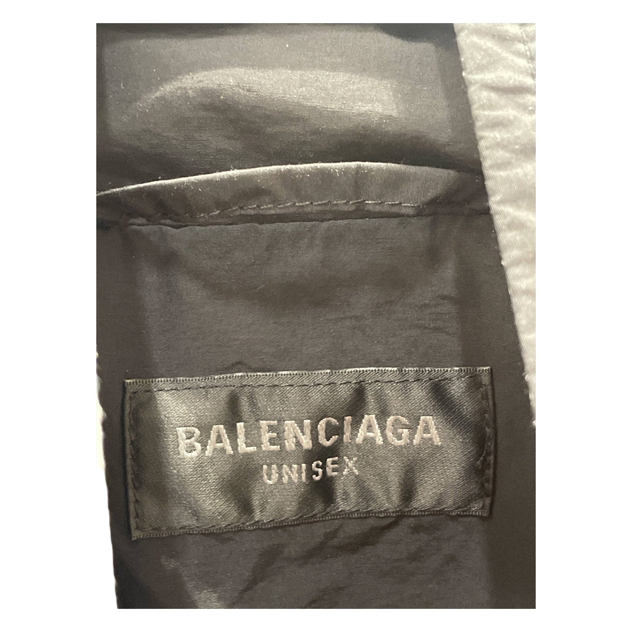BALENCIAGA/Windbreaker/XS/Nylon/BLK/3B Sport Logo Cropped view 3