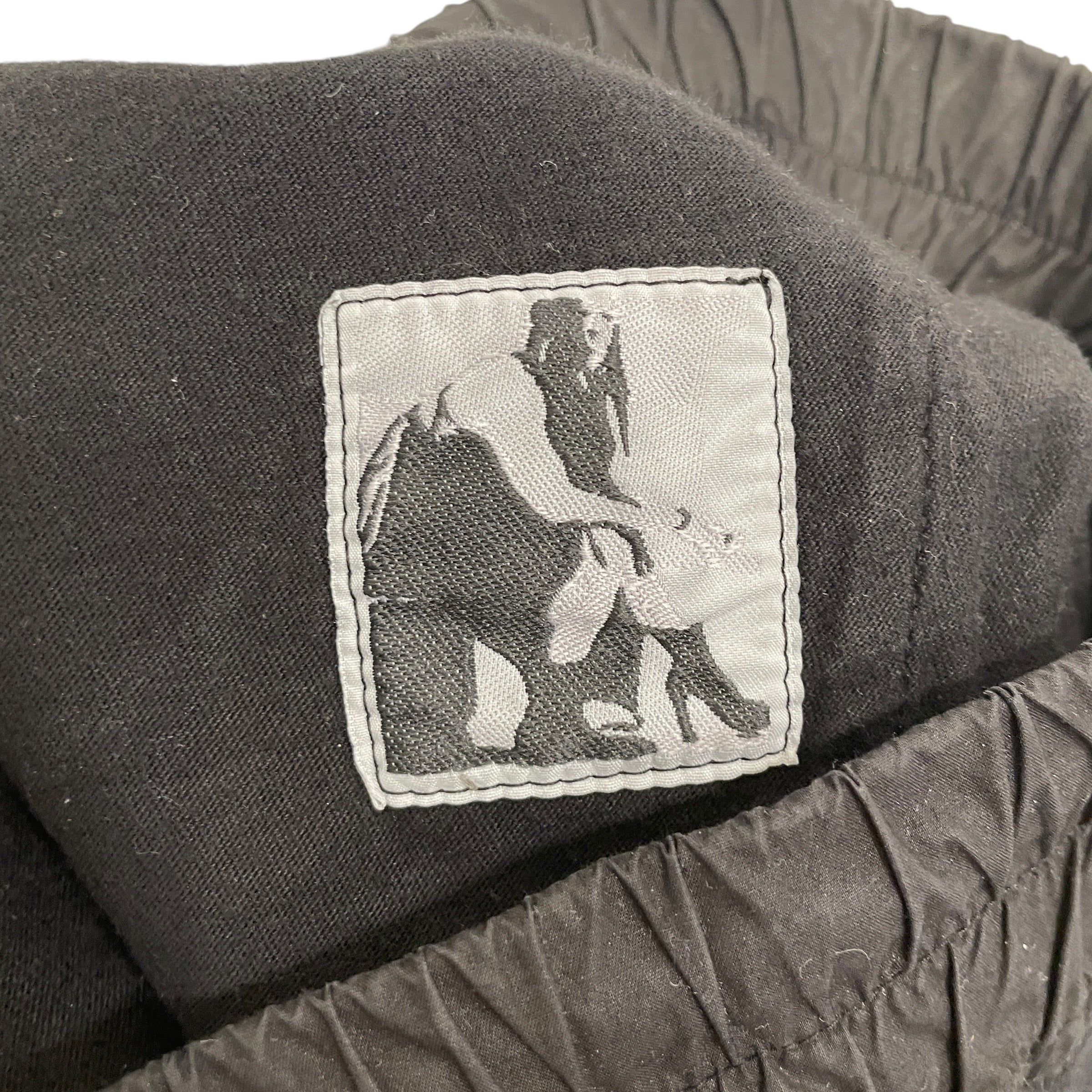 RICK OWENS DRKSHDW/Cropped Pants/S/Cotton/BLK/DROPCROTCH PANT view 3