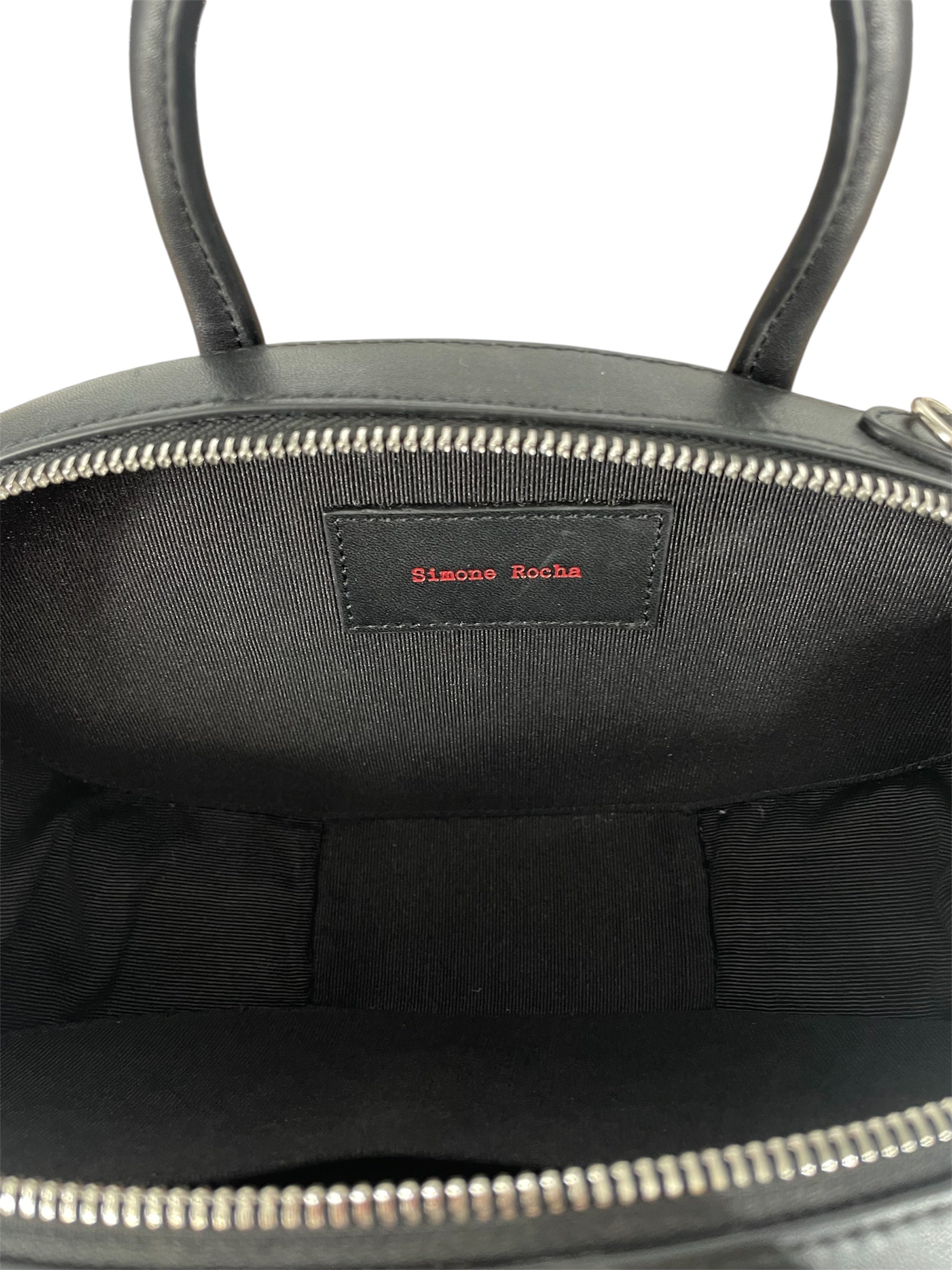 SIMONE ROCHA/Cross Body Bag/Leather/BLK/EGG CASE BAG view 4