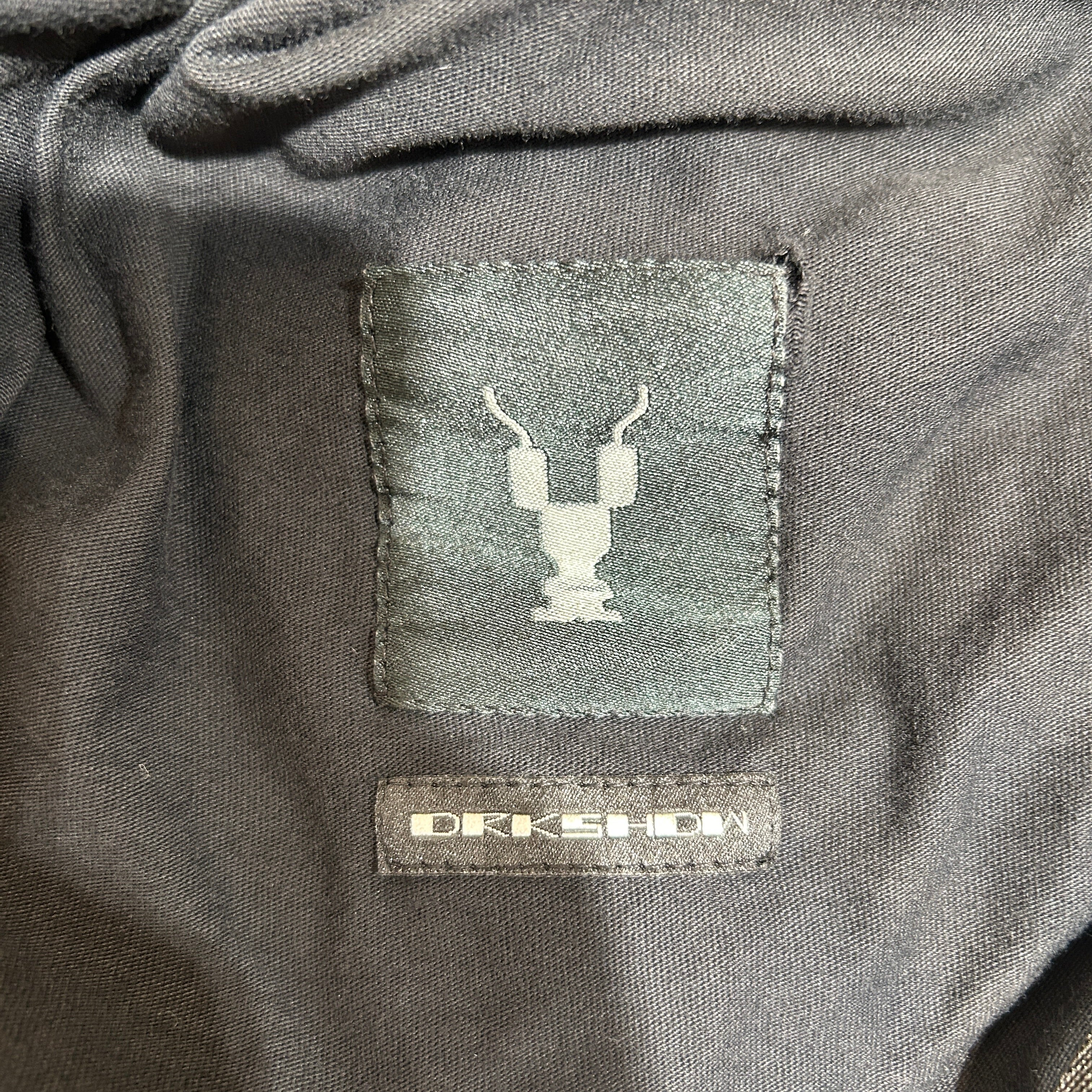RICK OWENS DRKSHDW/T-Shirt/XXL/Cotton/BLK/crew neck tee view 3
