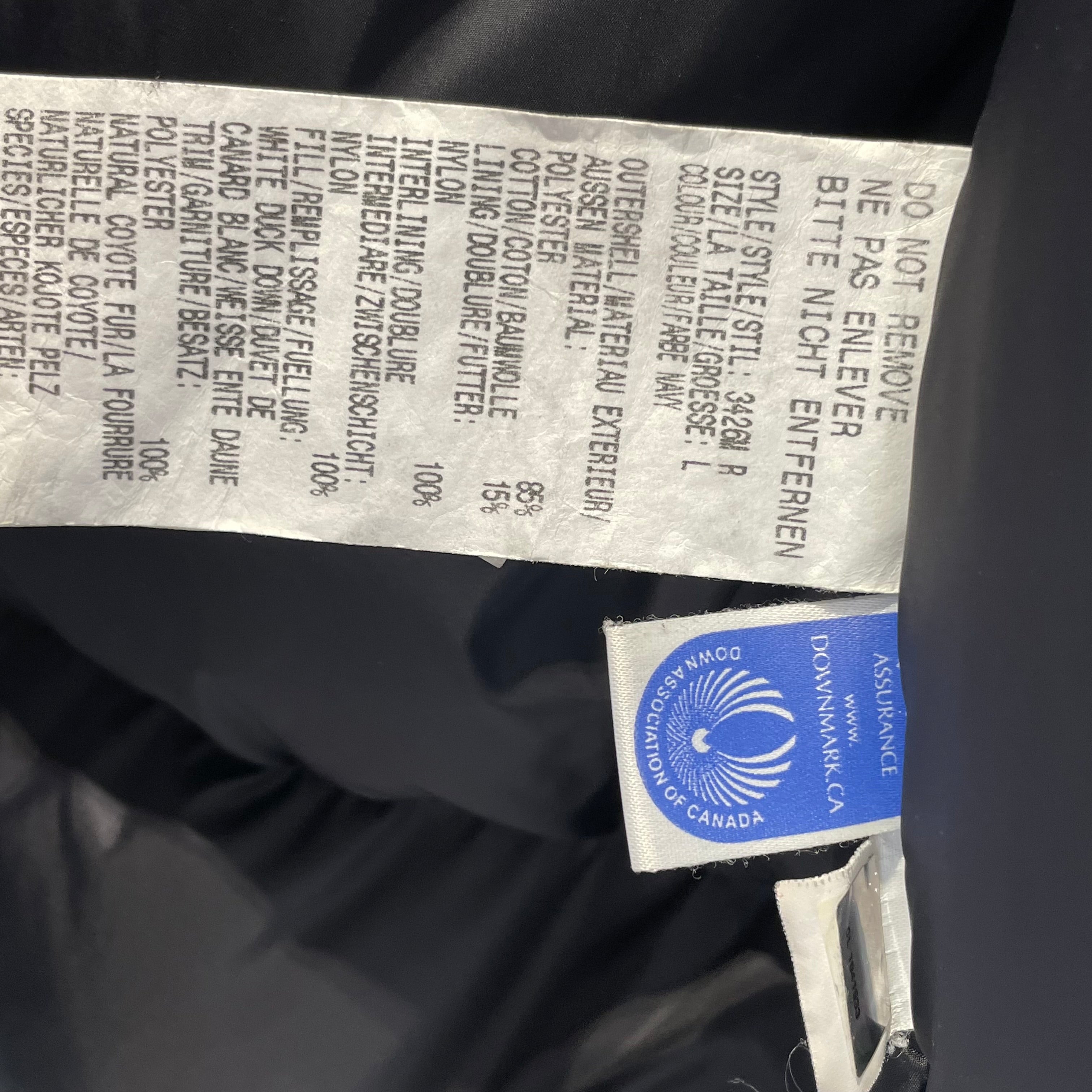 CANADA GOOSE/Coat/L/BLK/blk buttons/style 3426M/68f849 view 7