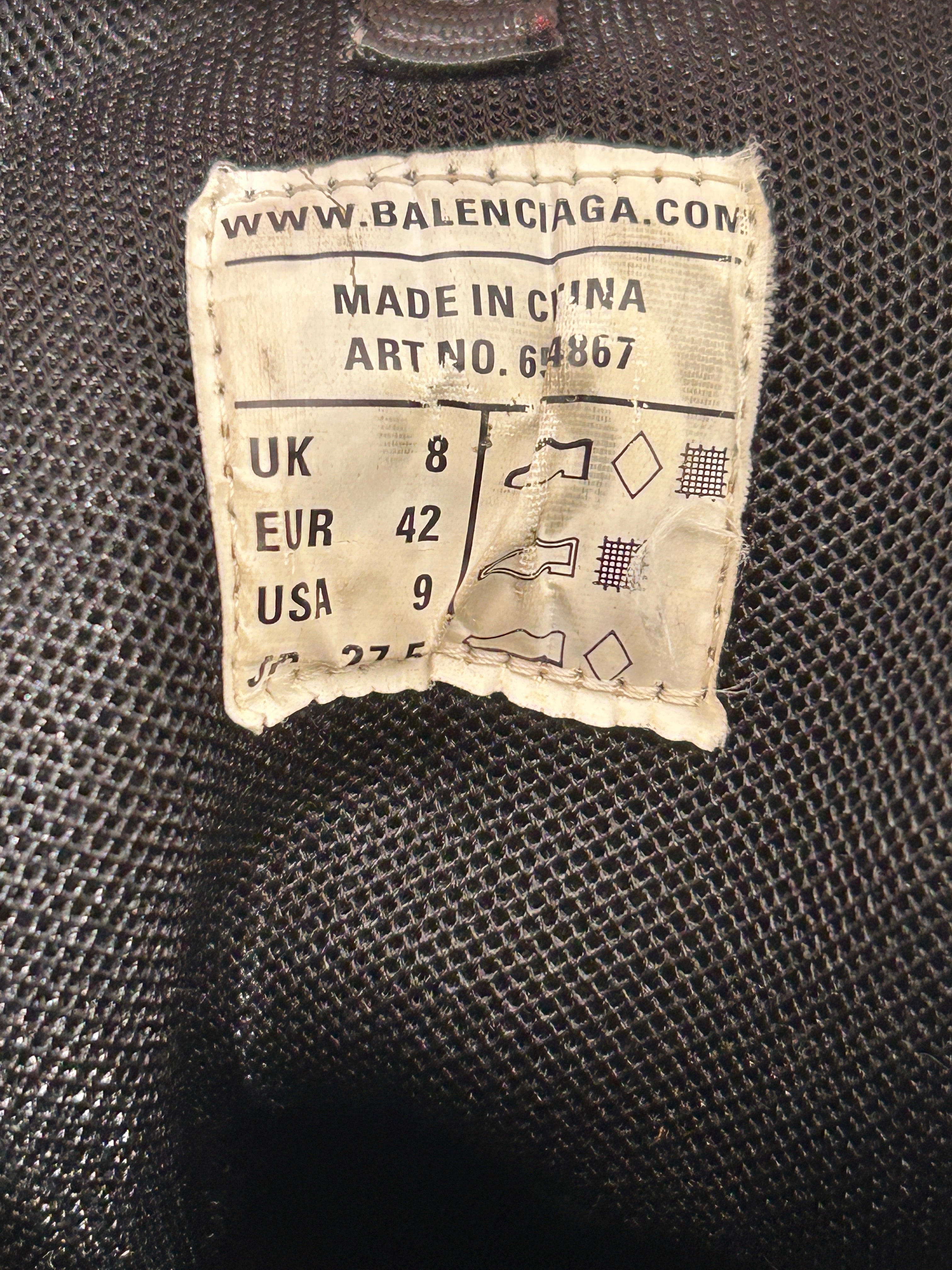BALENCIAGA/Hi-Sneakers/US 9/Cotton/BLK/TRACK HIGH view 6