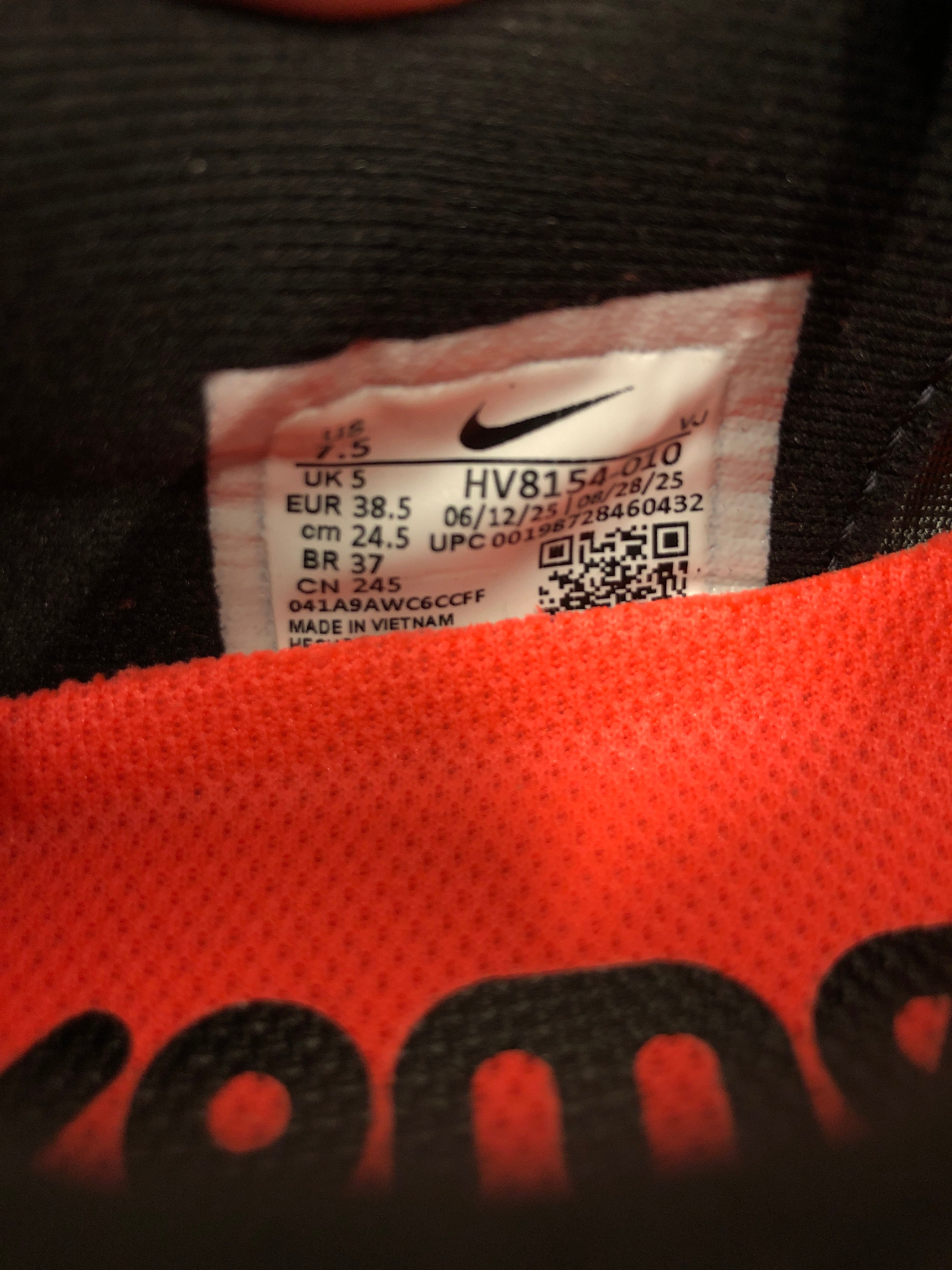 NIKE/Low-Sneakers/US 7.5/Cotton/ORN/Chunky Heel/HV8154-010 view 6