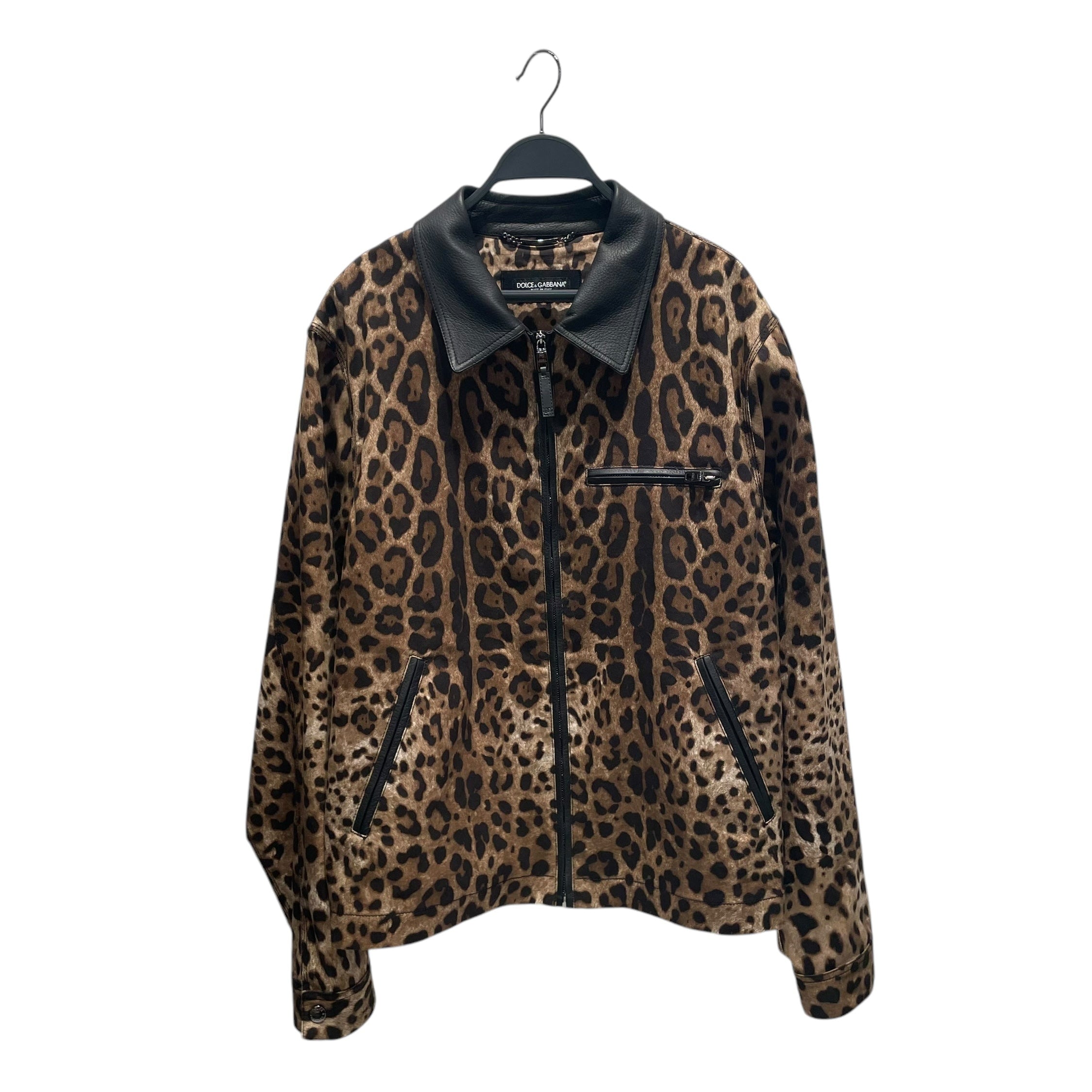 DOLCE&GABBANA/Jacket/52/Leather/MLT/leopard print view 1