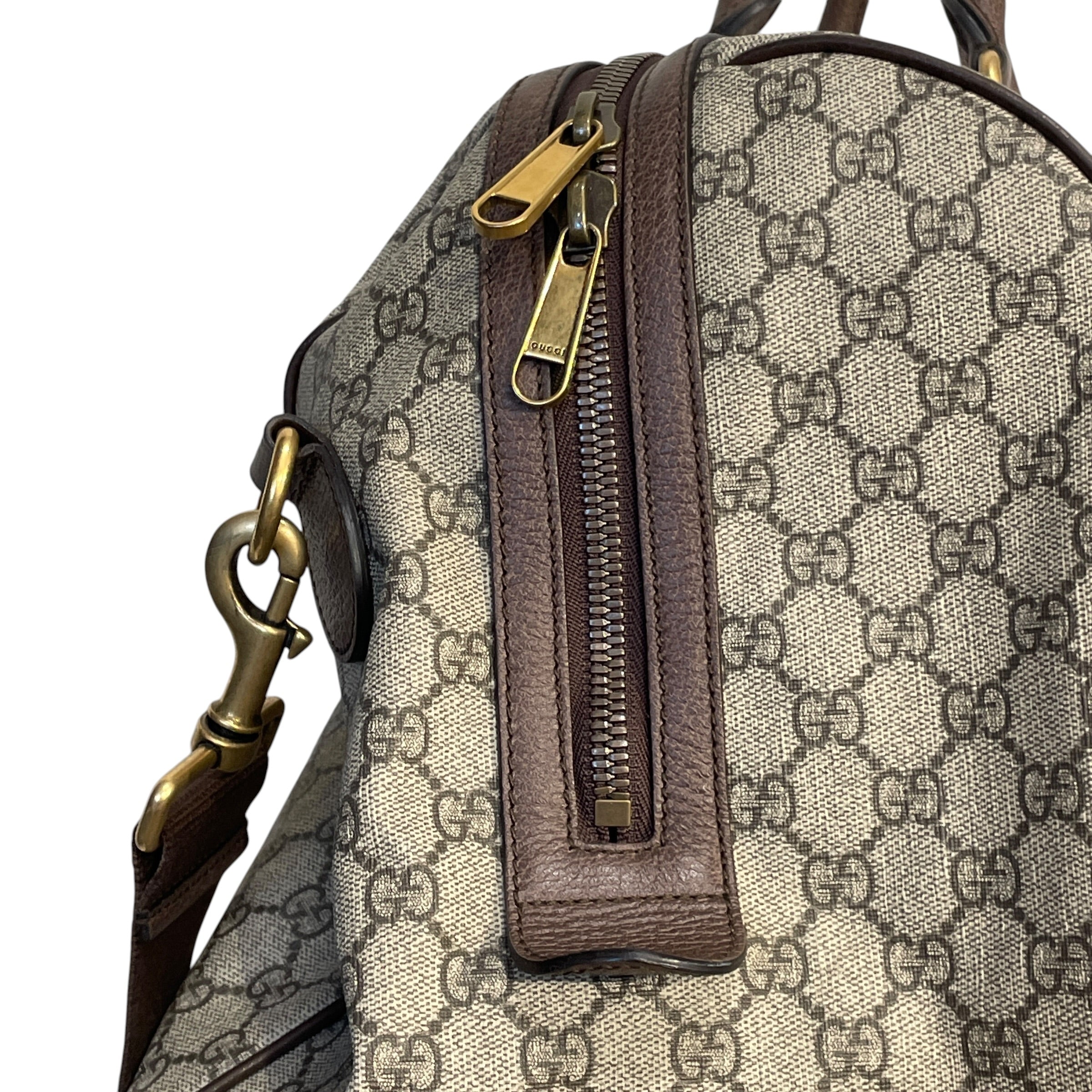 GUCCI/Luggage/Monogram/BRW/SUPREME CANVAS SAVOY DUFFLE view 5