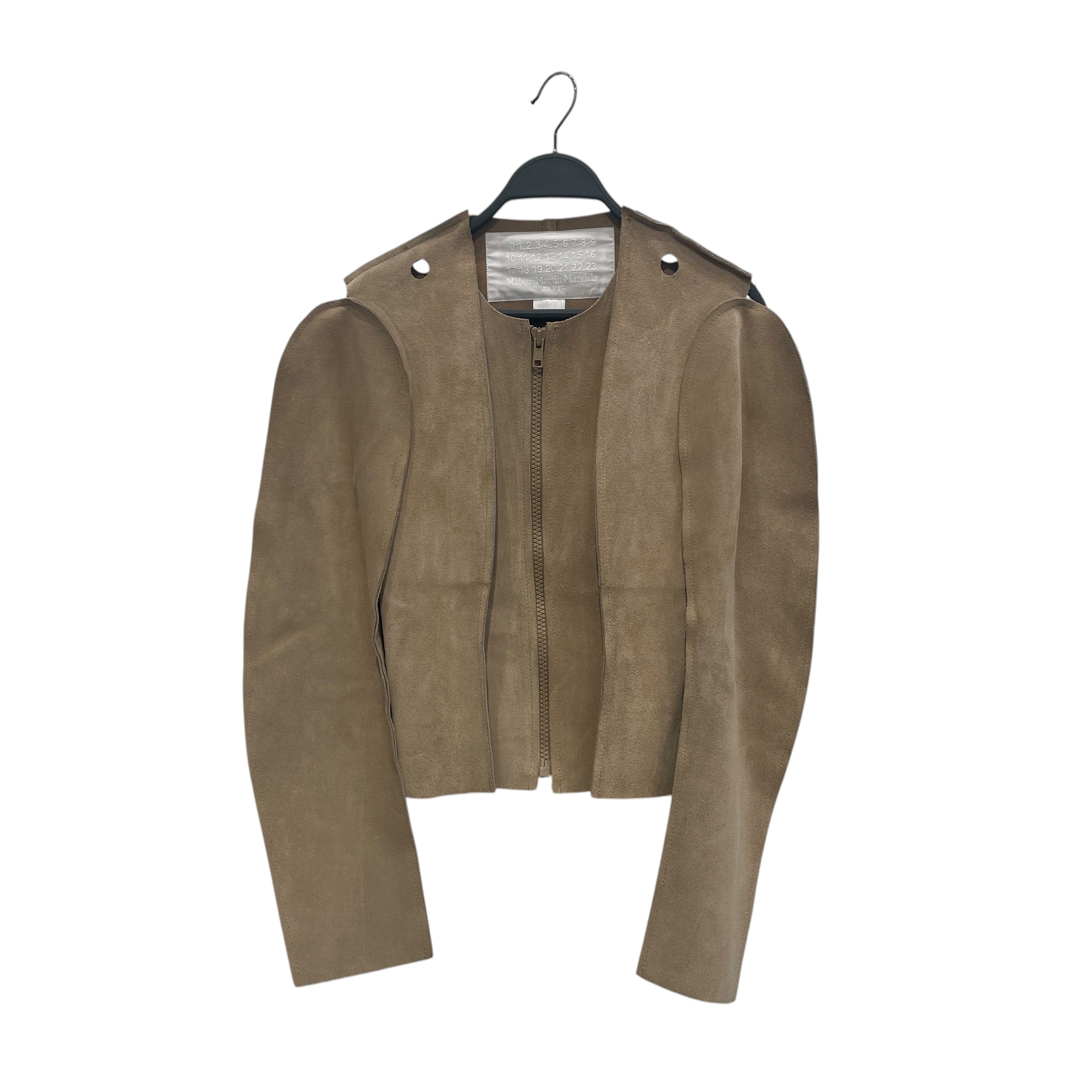Maison Margiela/H&M/Leather Jkt/4/Leather/BEG/HOLES IN SHOULDERS view 1