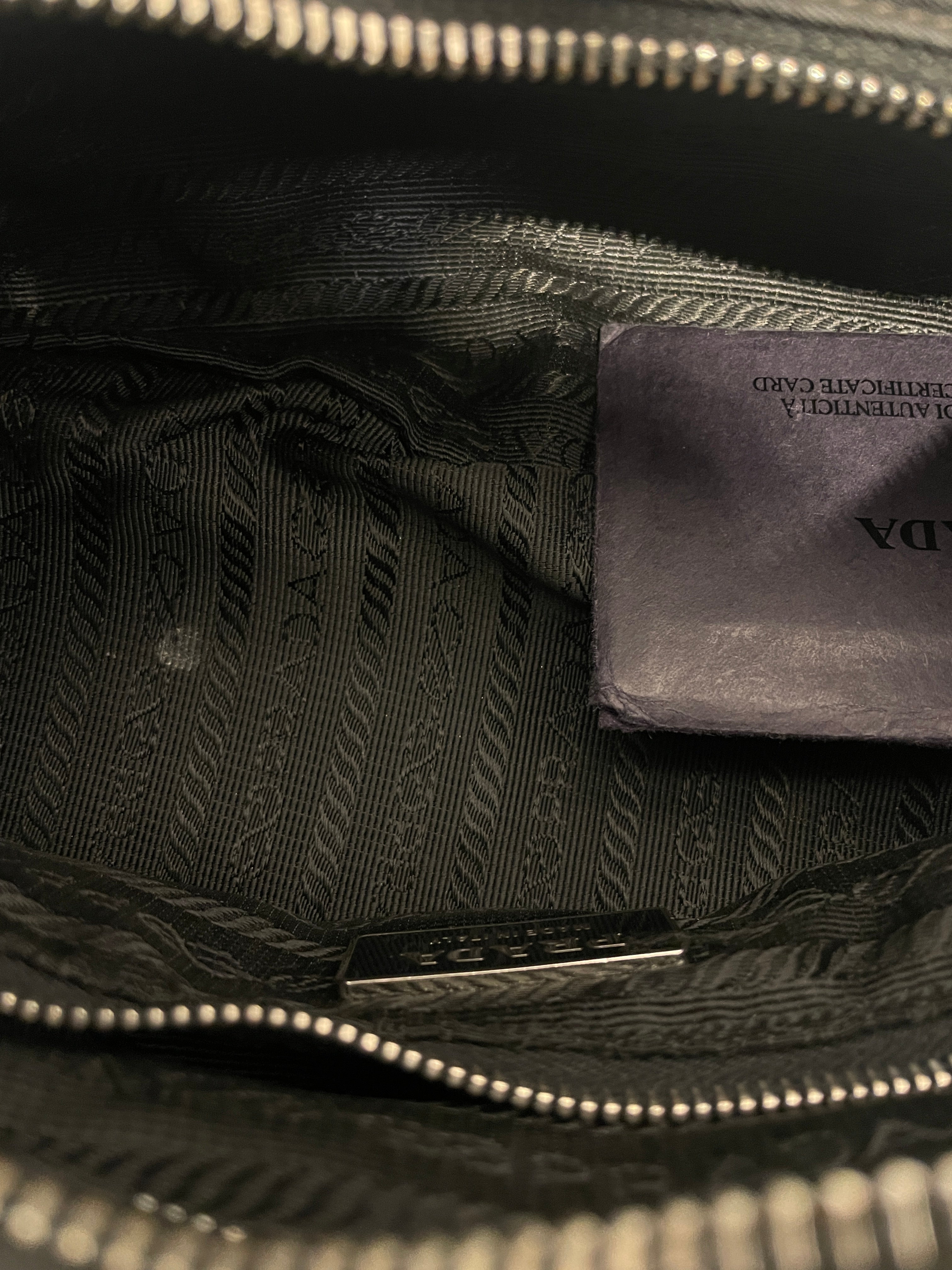 PRADA/Hand Bag/Nylon/BLK/Leather corner patches view 3