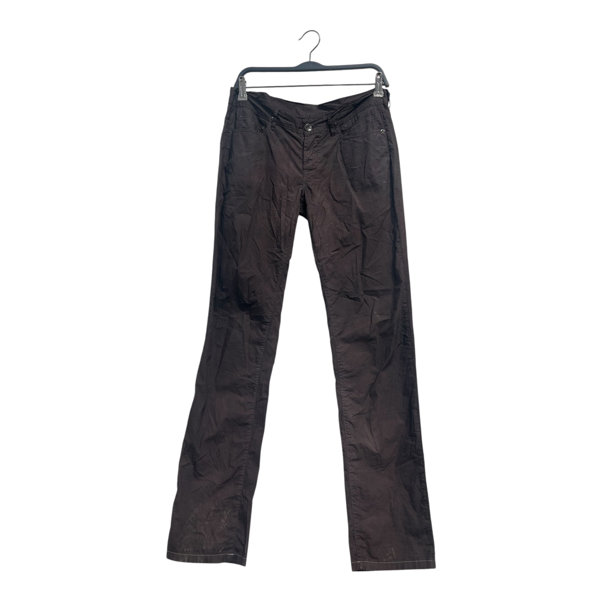 RICK OWENS DRKSHDW/Straight Pants/28/Cotton/GRY/PPL GRY FADE/ DRKSHDW TASSLE view 1