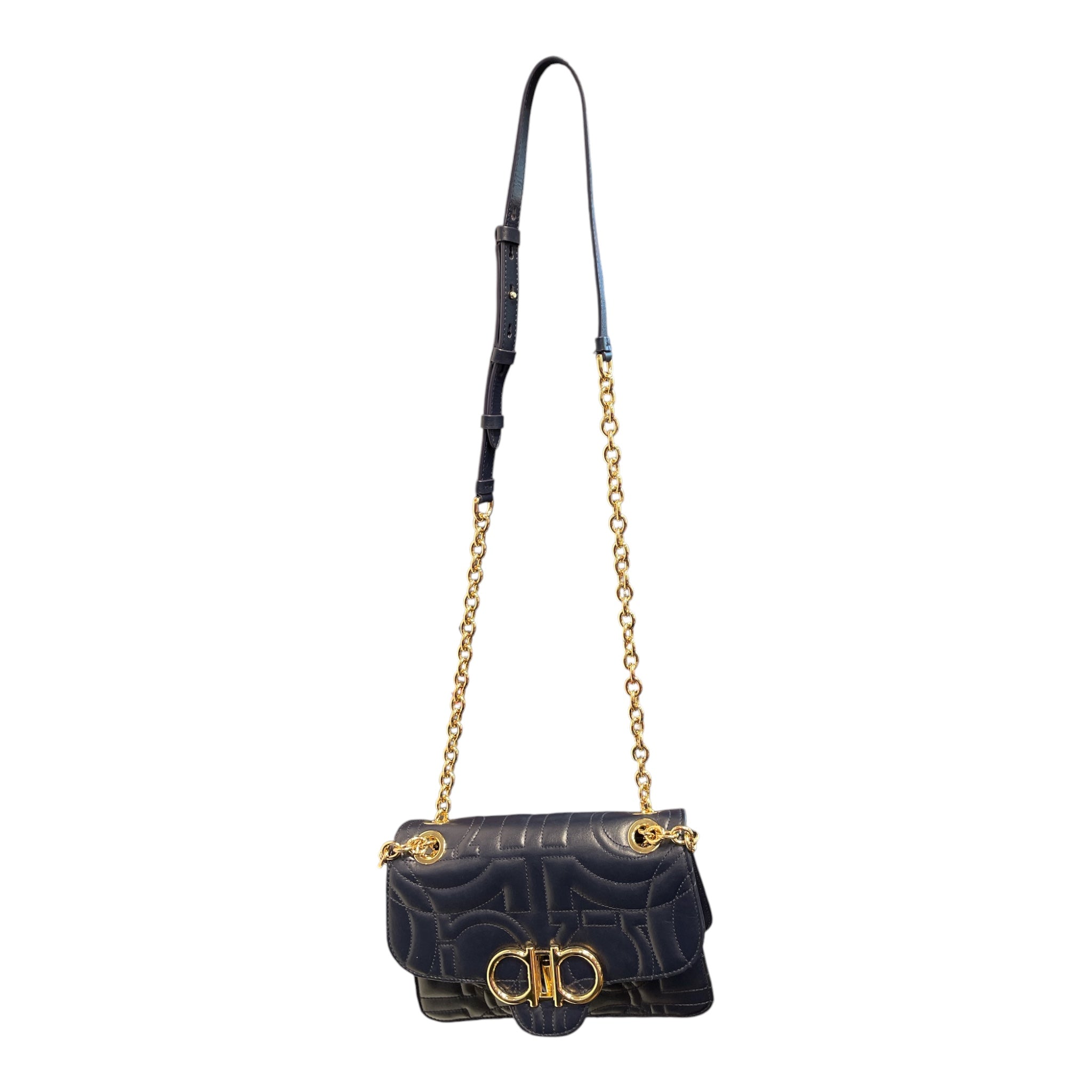 Salvatore Ferragamo/Cross Body Bag/Leather/BLU/GANICI view 1